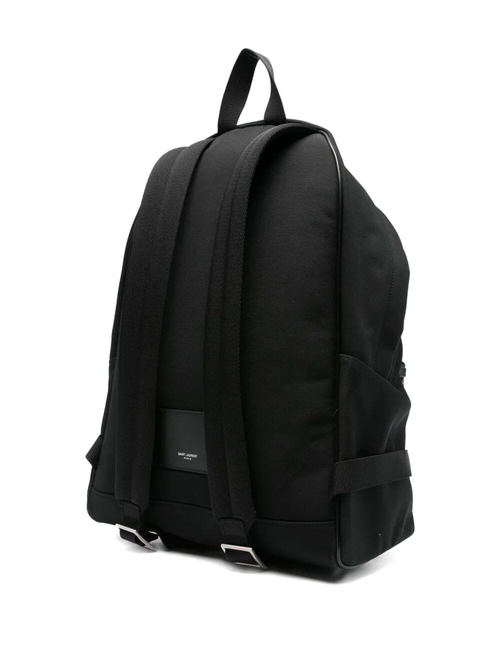 Saint Laurent Men Zaino City In Pelle Nera Matt