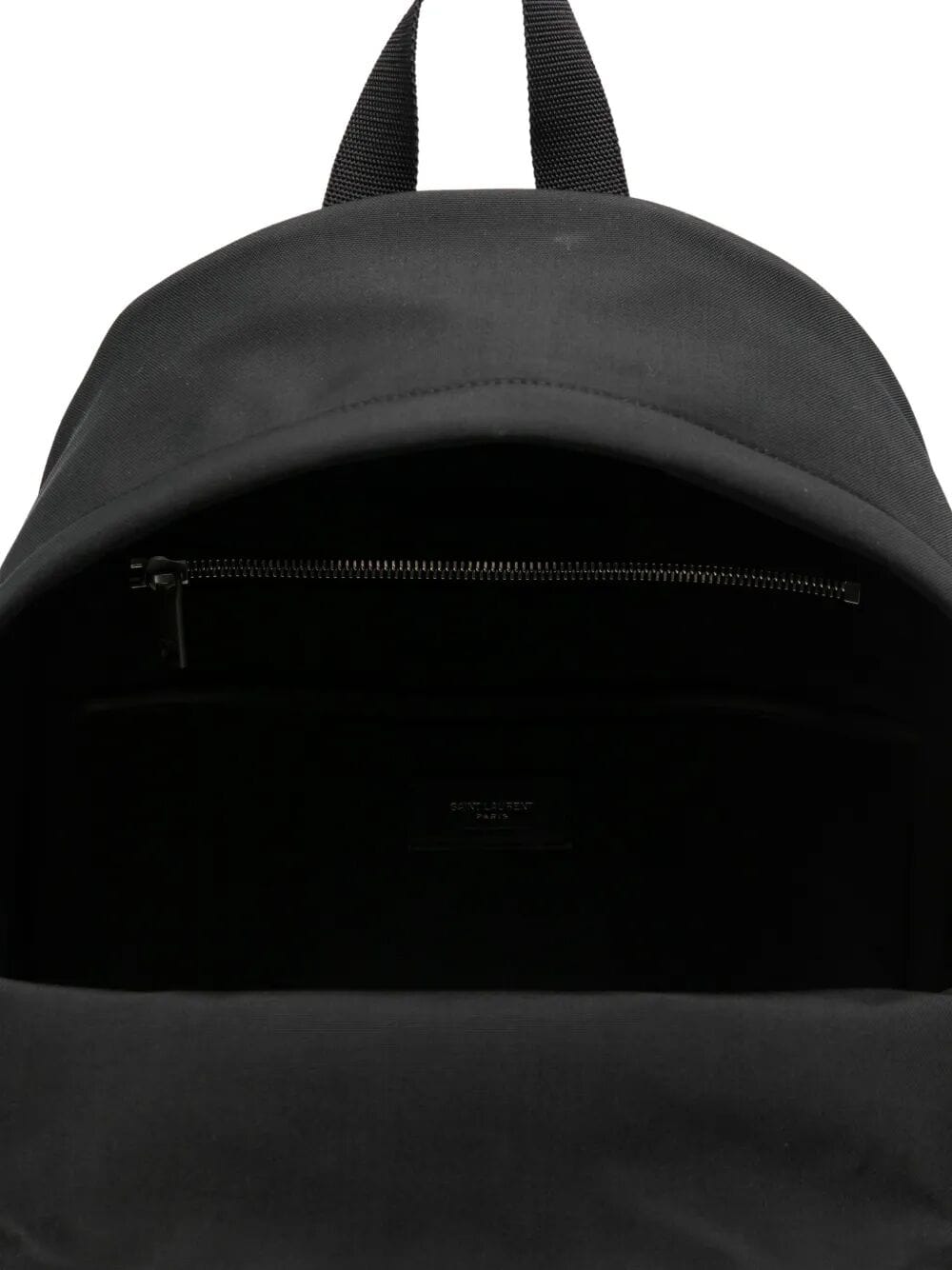 Saint Laurent Men Zaino City In Pelle Nera Matt