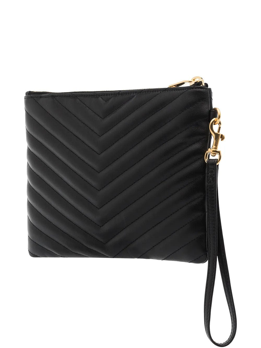Saint Laurent Women Leather Matelassé Cassandre Pouch