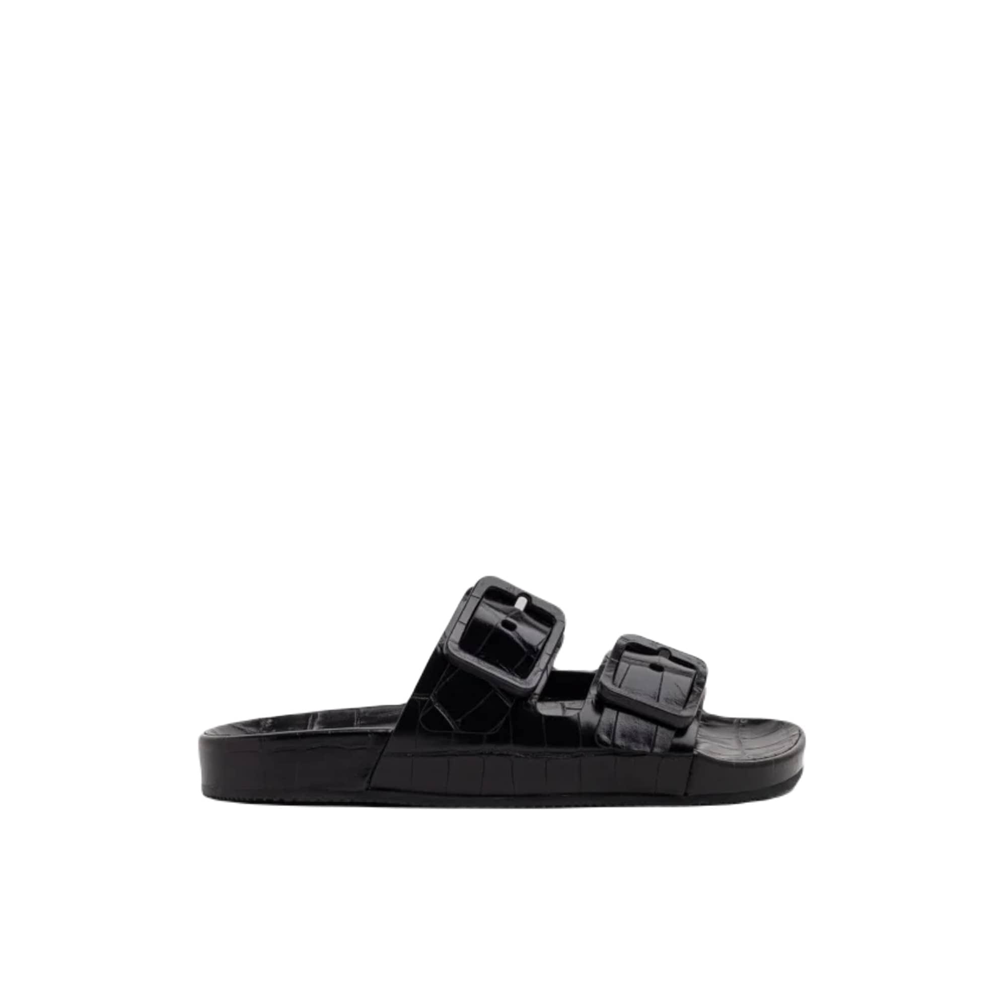 Balenciaga Mallorca Crocodile - Effect Sandals