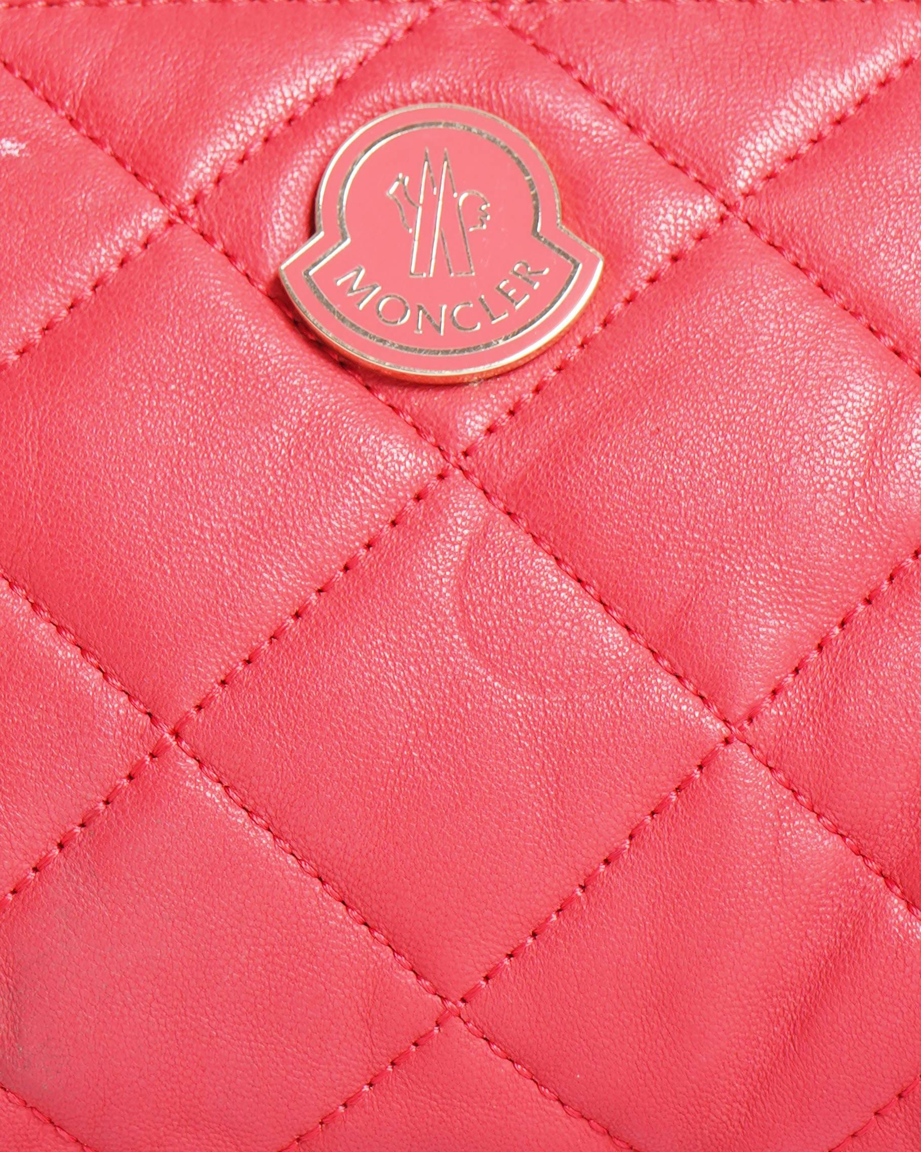 Moncler Quilted Leather Pouch bag