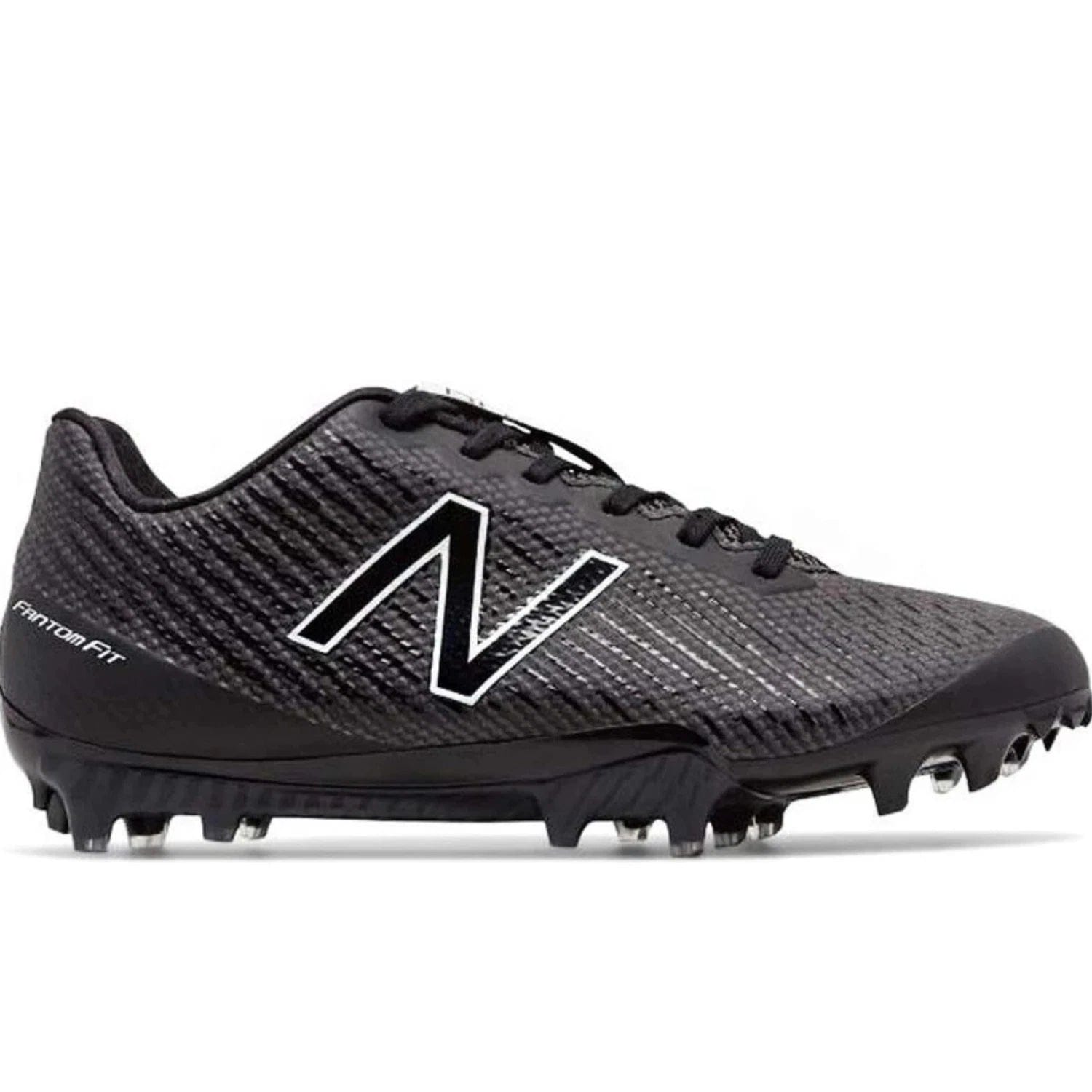 New Balance Burn x WBURNXLB Men'sBlack Gray Low Top Lacrosse Cleats RHS8684