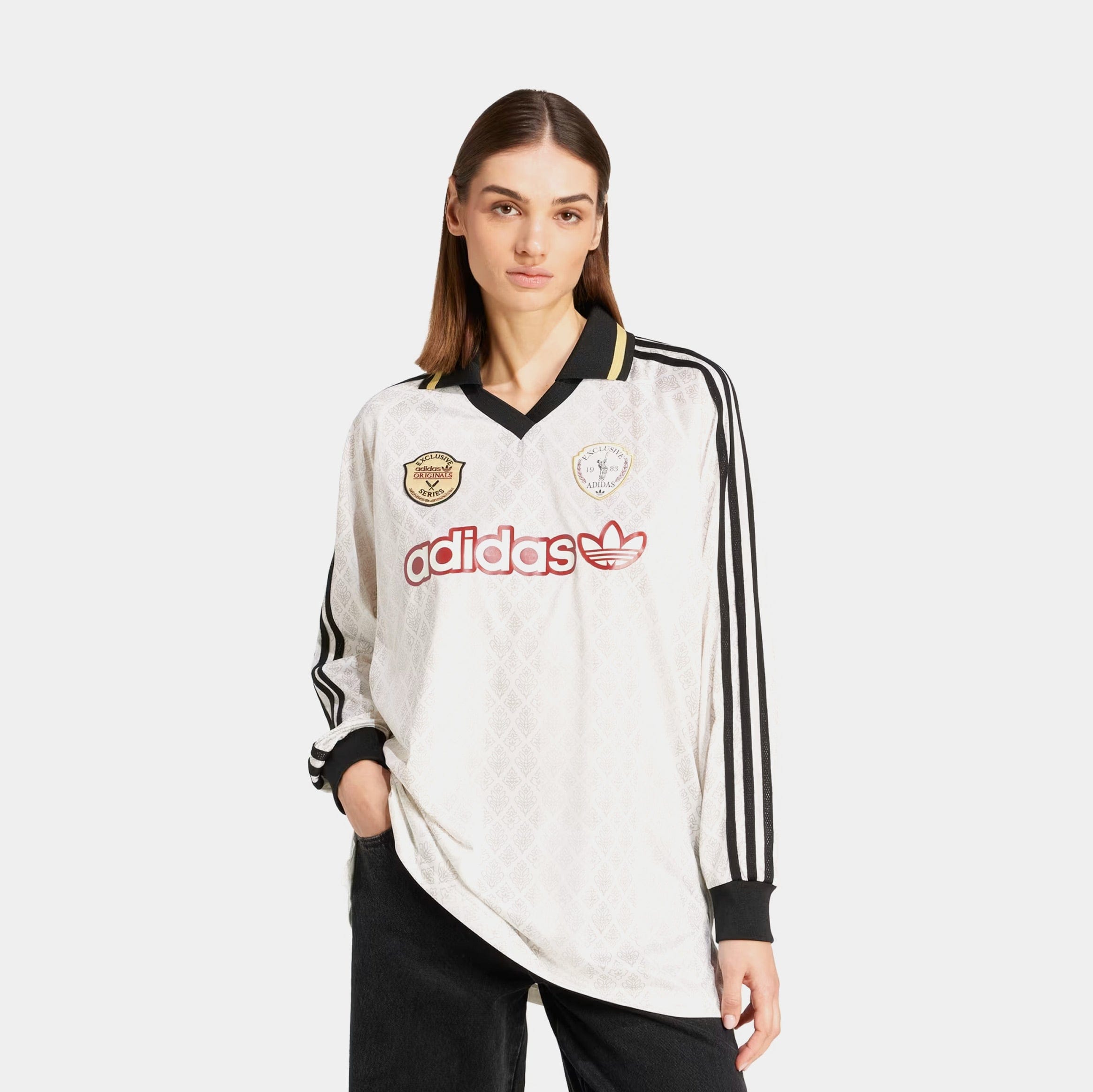 adidas Originals Retro Cricket Womens Jersey (Off White)