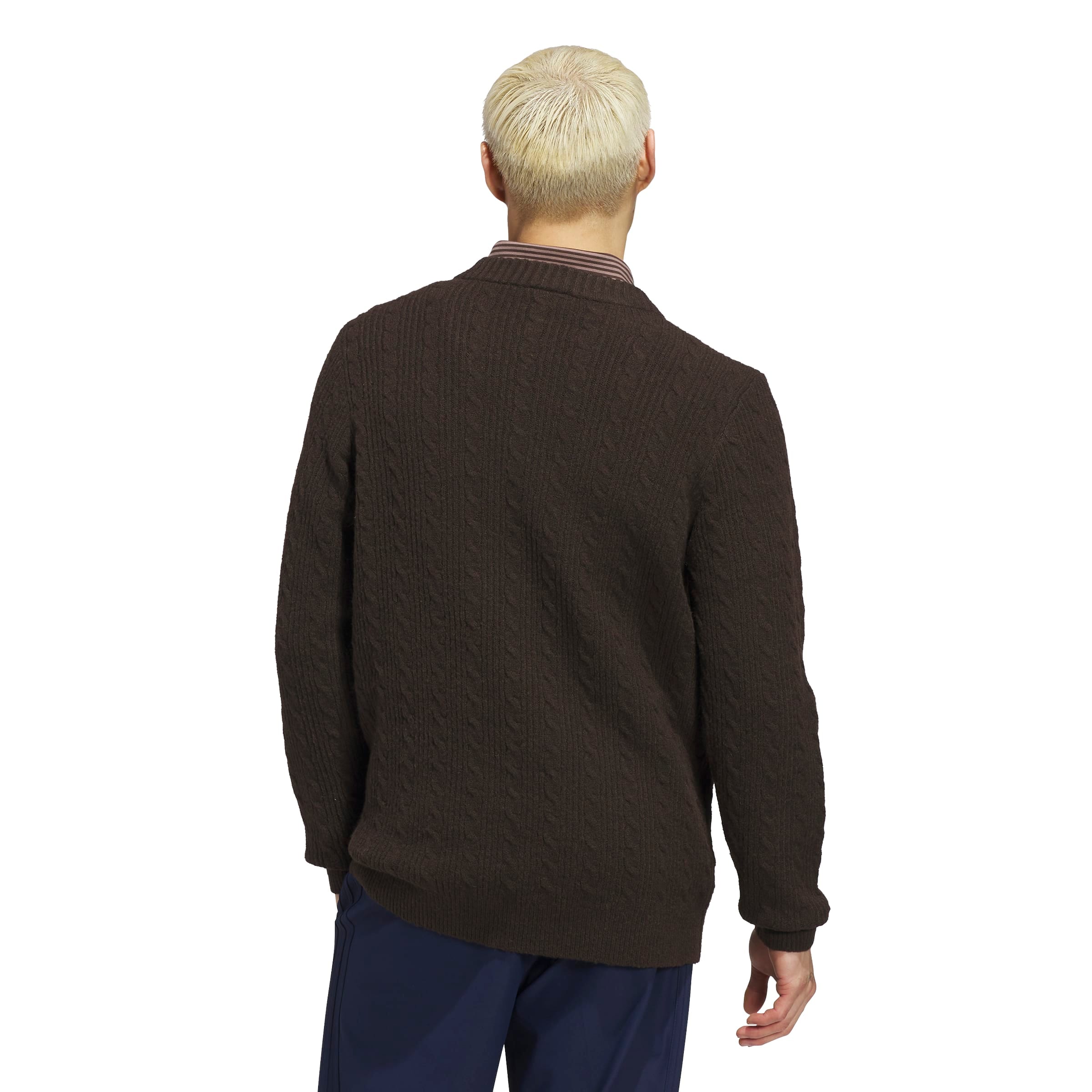 Adidas Golf Mens Originals Cableknit Sweatshirt