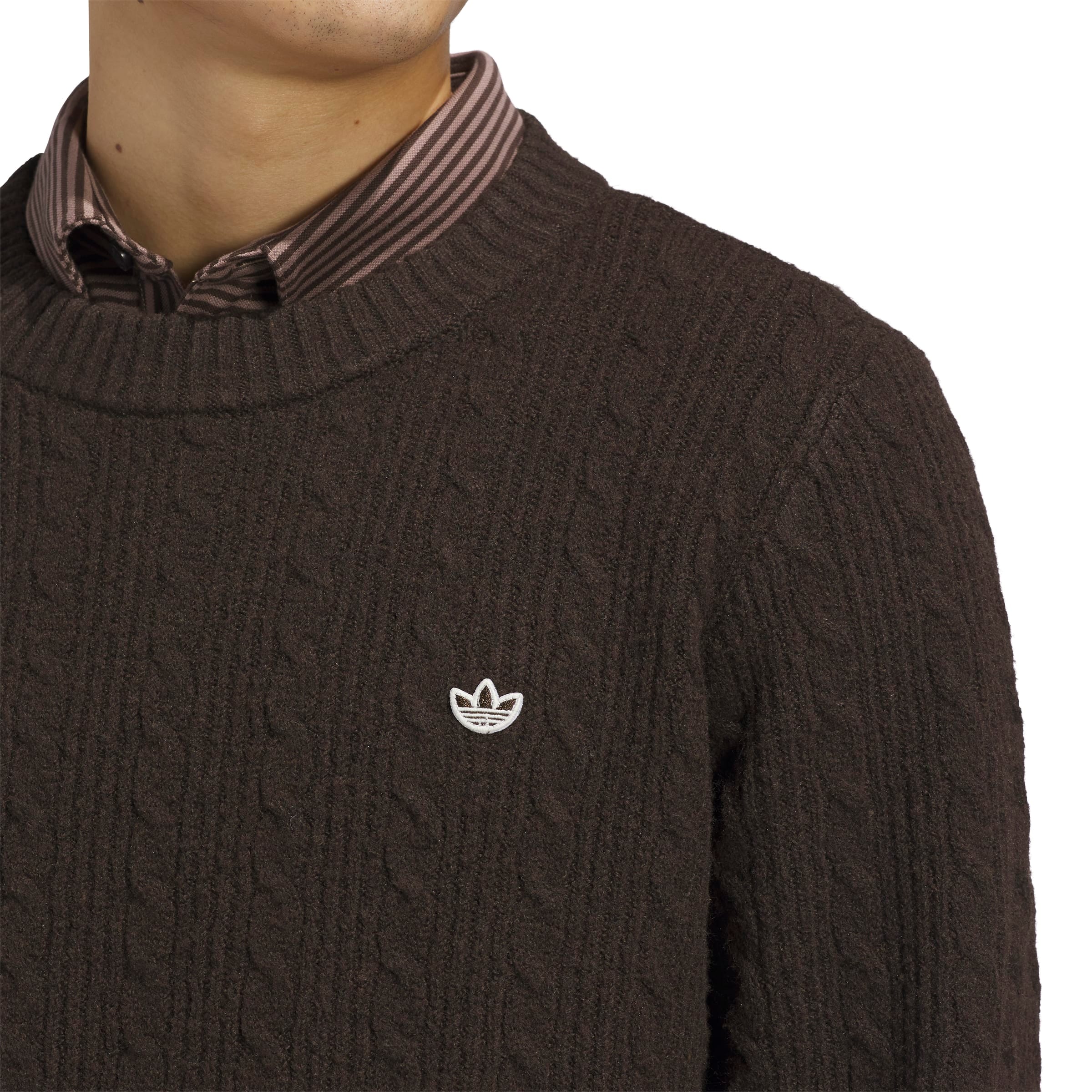 Adidas Golf Mens Originals Cableknit Sweatshirt