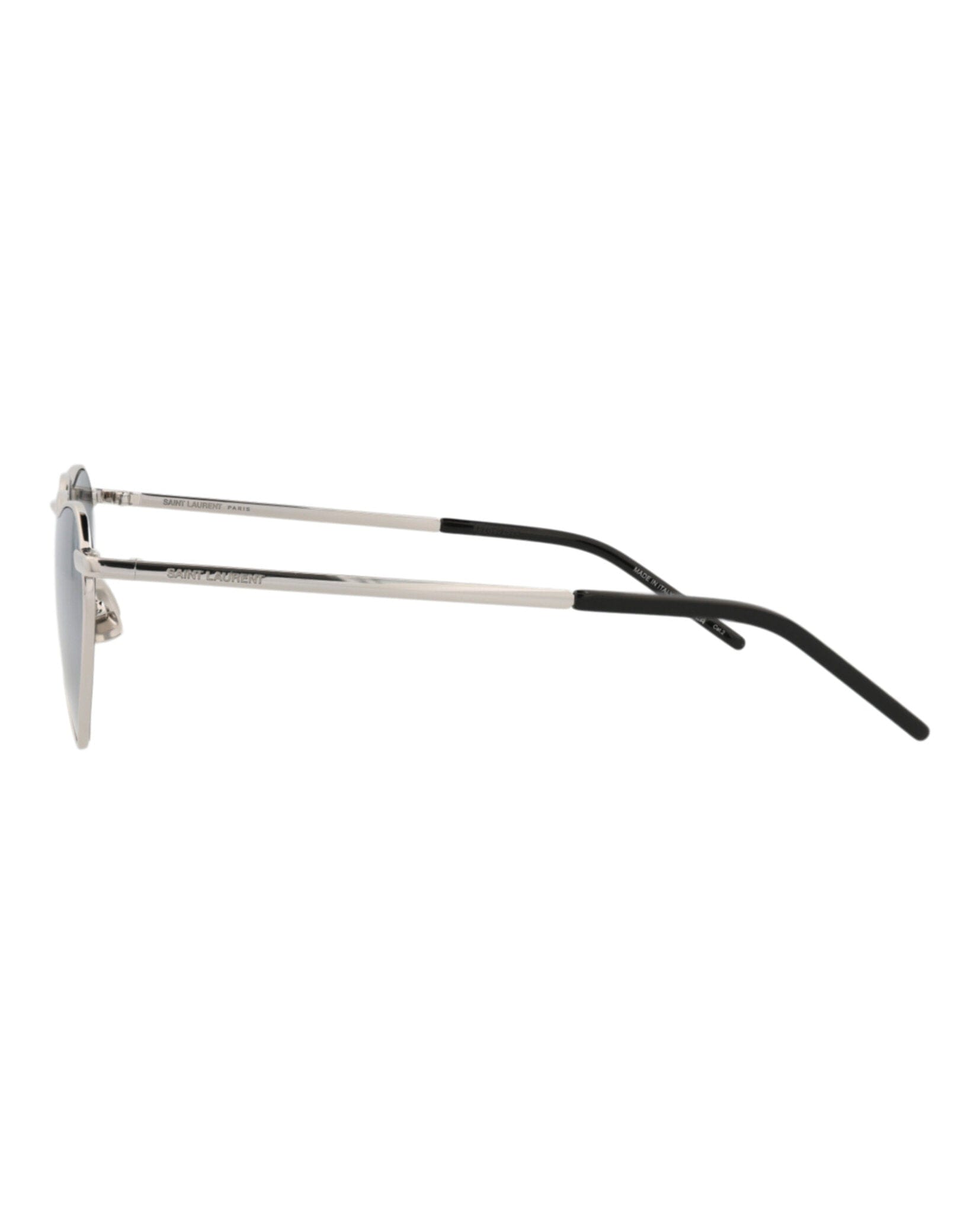 Saint Laurent Unisex Cat Eye Silver Silver Silver Fashion Designer Eyewear