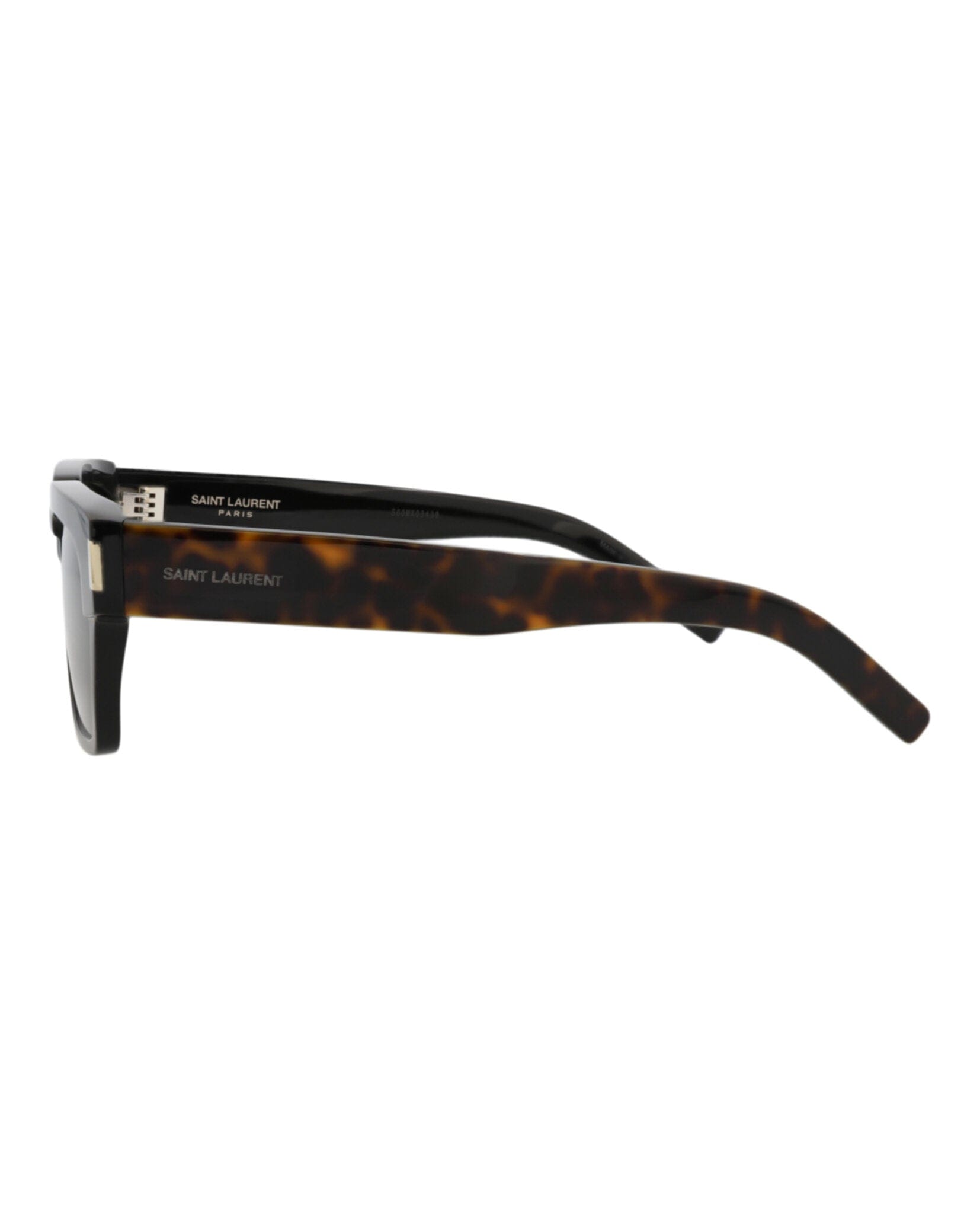 Saint Laurent Mens Square/Rectangle Black Havana Grey Fashion Designer Eyewear