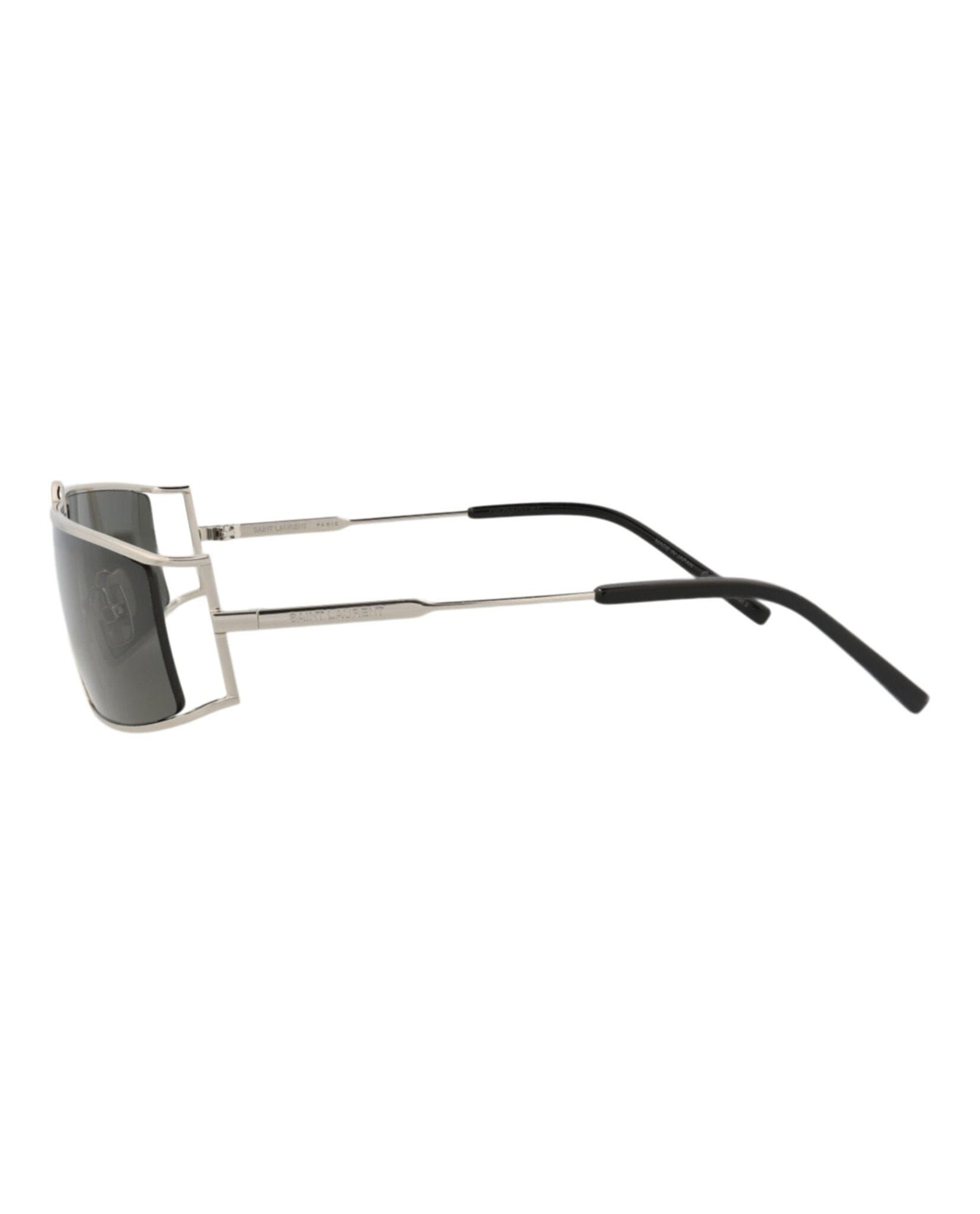Saint Laurent Womens Square/Rectangle Silver Silver Grey Fashion Designer Eyewear