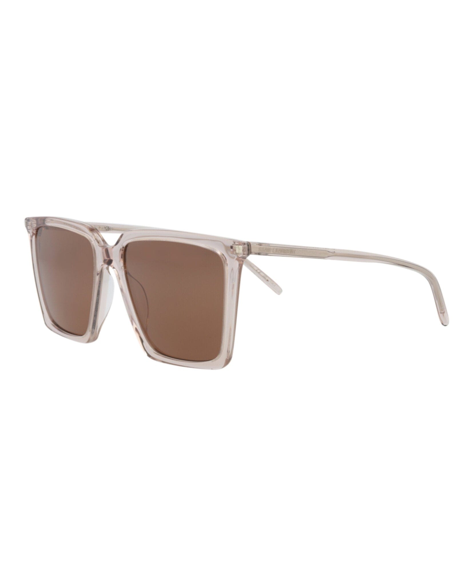Saint Laurent Womens Square/Rectangle Nude Nude Brown Fashion Designer Eyewear