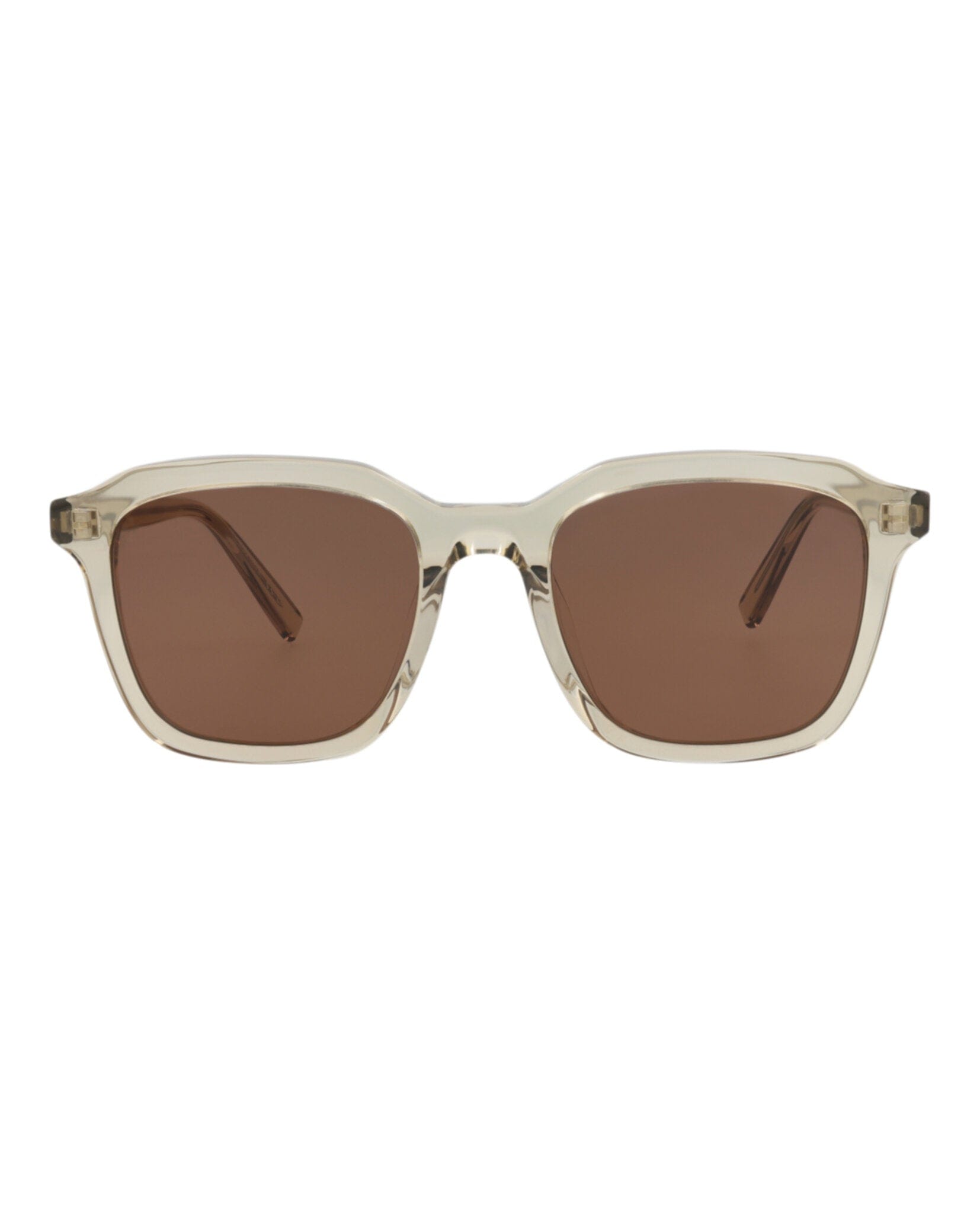 Saint Laurent Unisex Square/Rectangle Yellow Yellow Brown Fashion Designer Eyewear