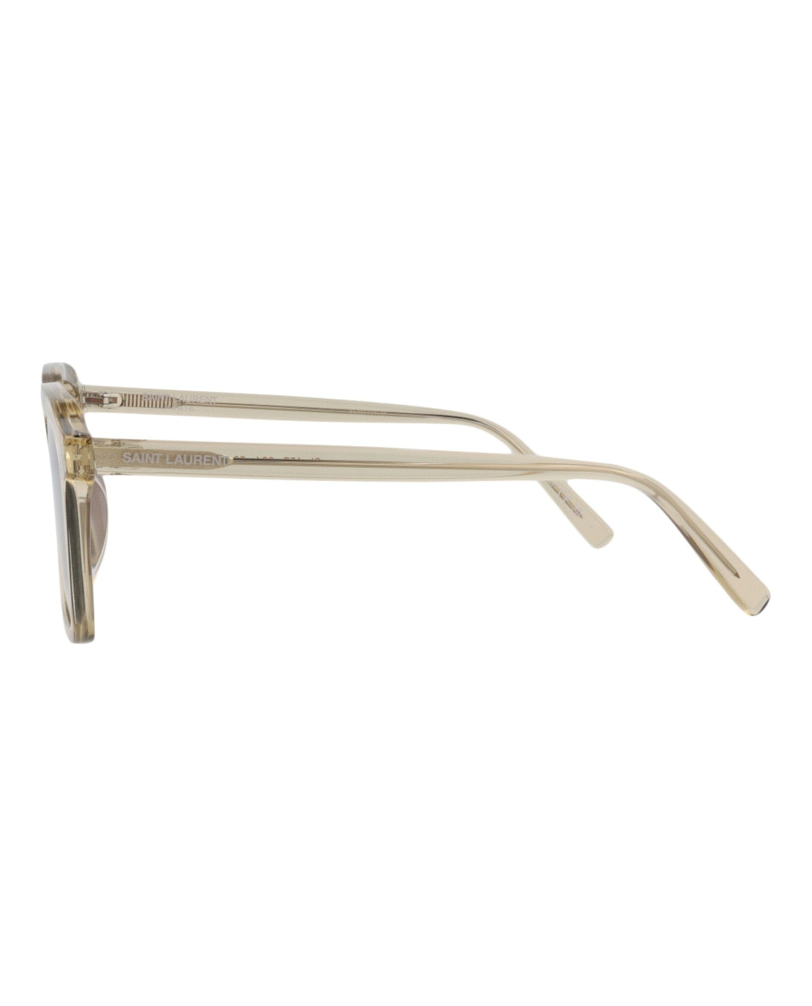 Saint Laurent Unisex Square/Rectangle Yellow Yellow Brown Fashion Designer Eyewear