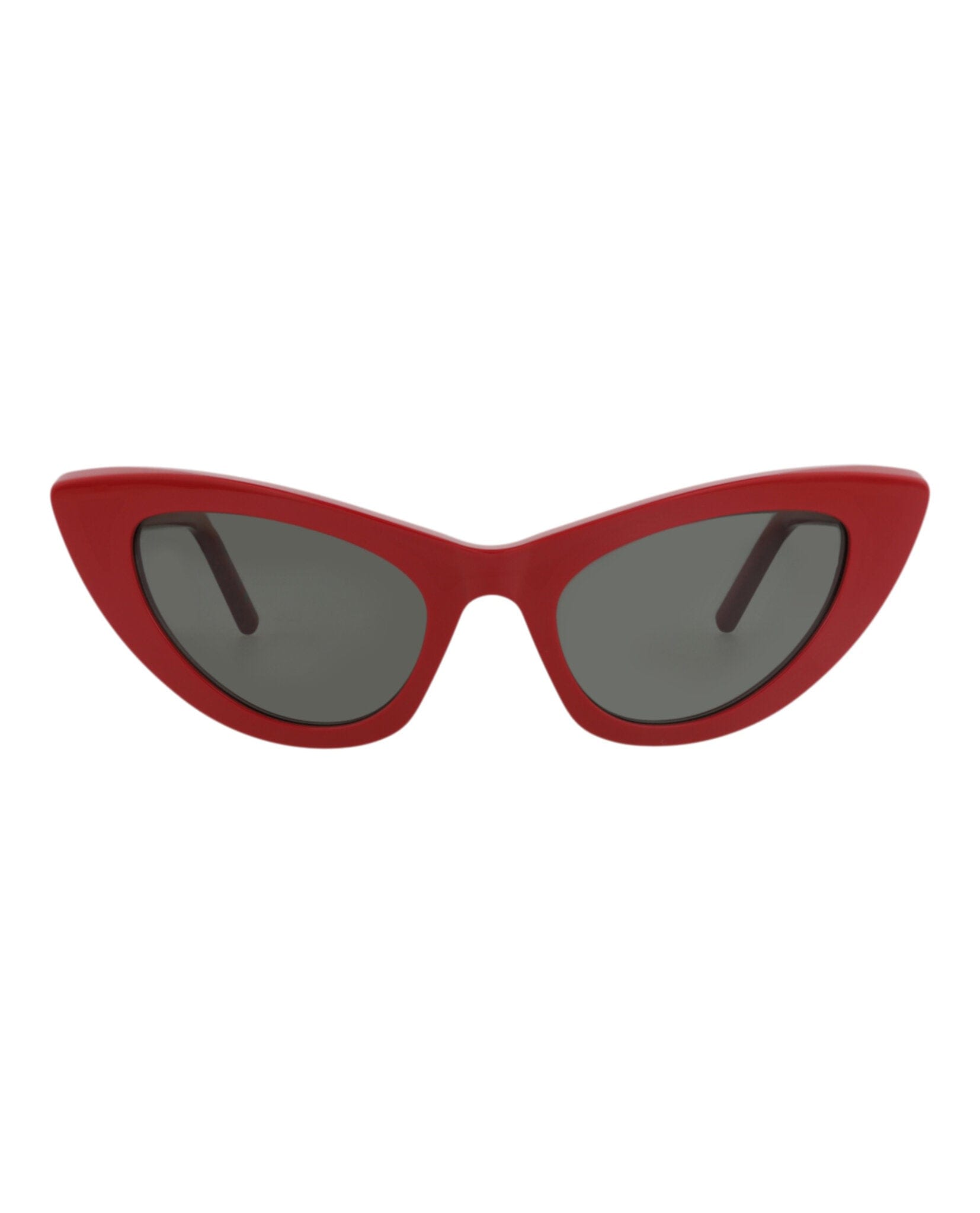 Saint Laurent Womens Cat Eye Red Red Grey Fashion Designer Eyewear