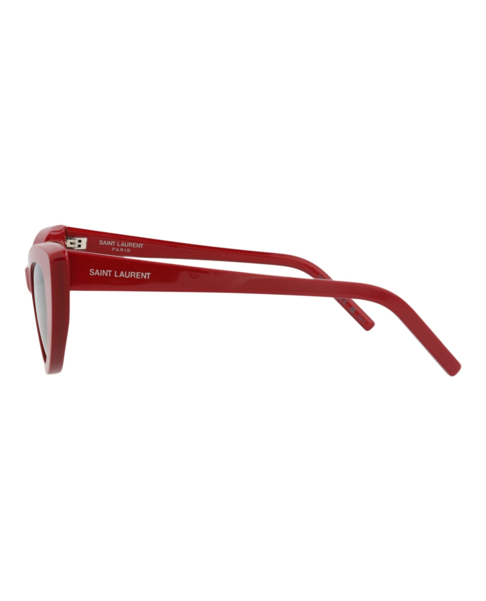 Saint Laurent Womens Cat Eye Red Red Grey Fashion Designer Eyewear