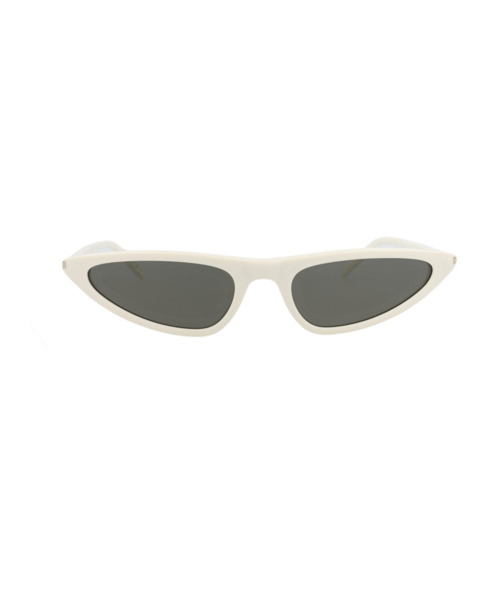 Saint Laurent Womens Cat Eye White White Grey Fashion Designer Eyewear