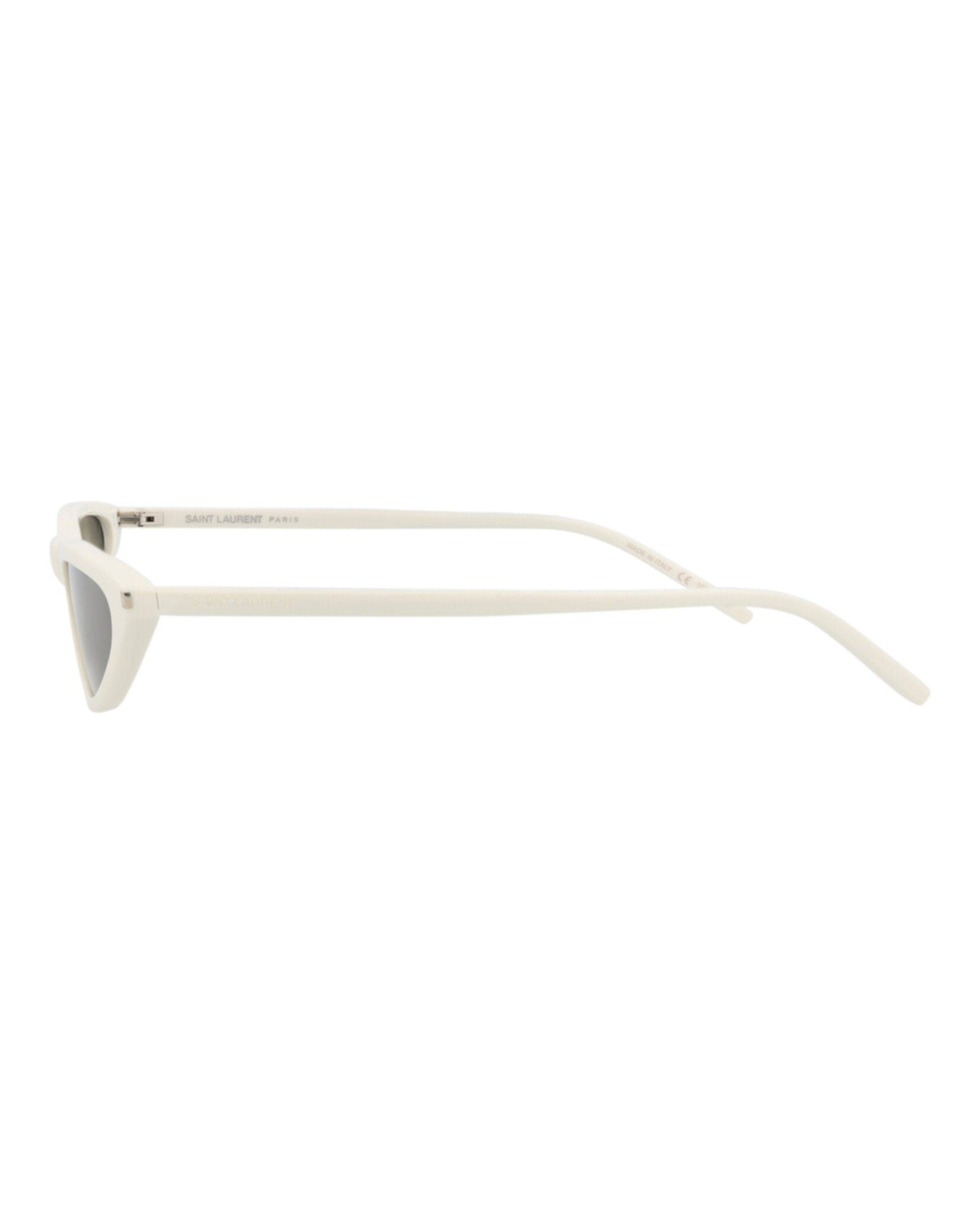 Saint Laurent Womens Cat Eye White White Grey Fashion Designer Eyewear