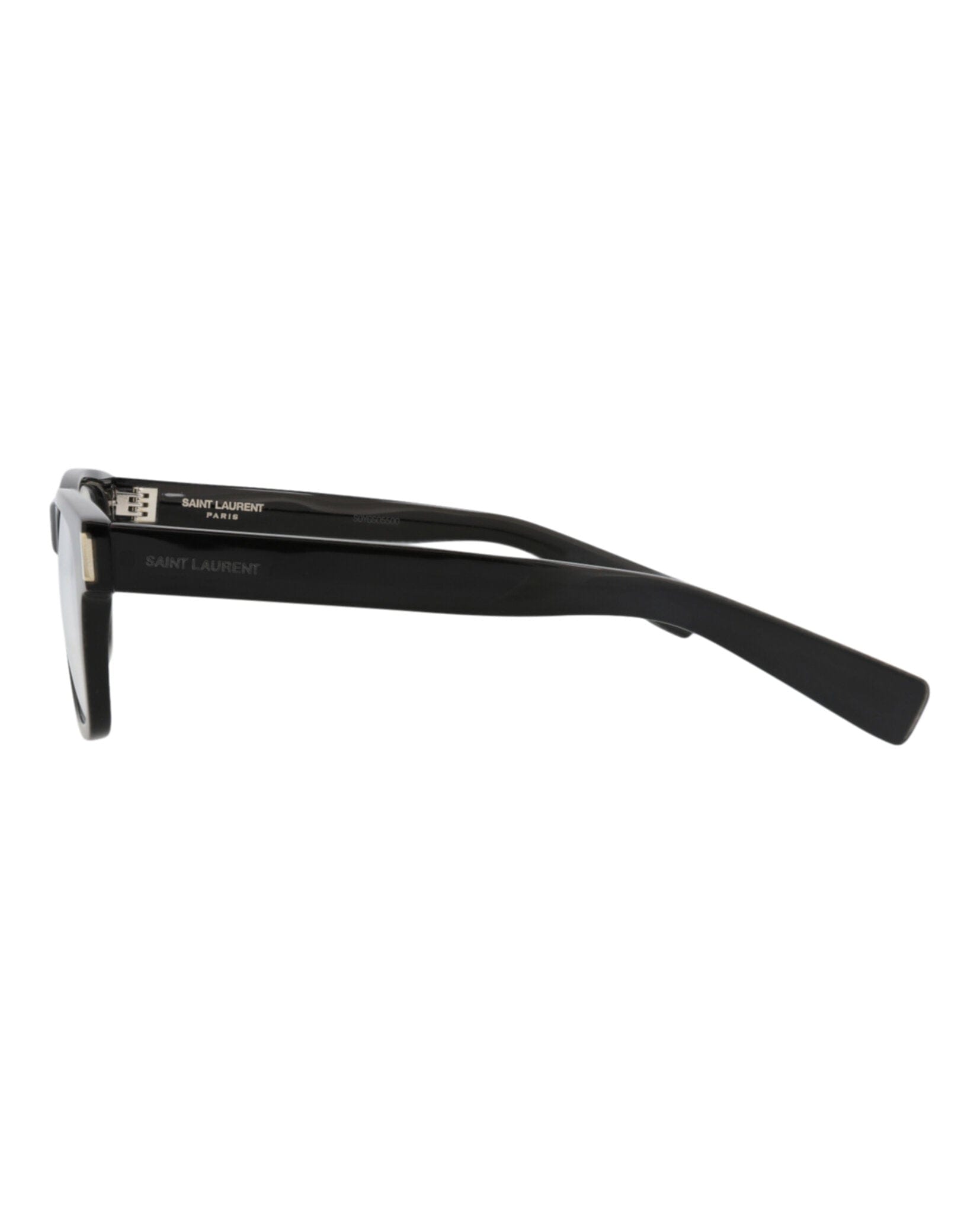 Saint Laurent Unisex Square/Rectangle Black Black Transparent Fashion Designer Eyewear
