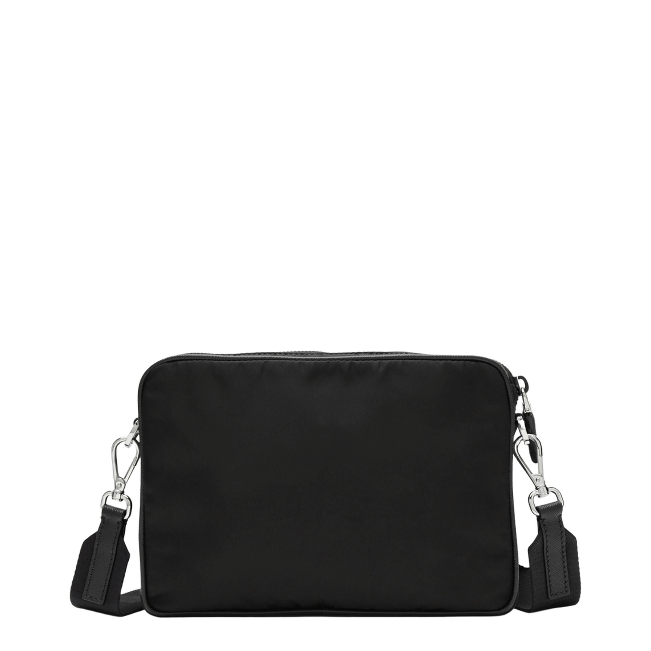 Prada Saffiano Re - Nylon Leather Shoulder Bags - Nero