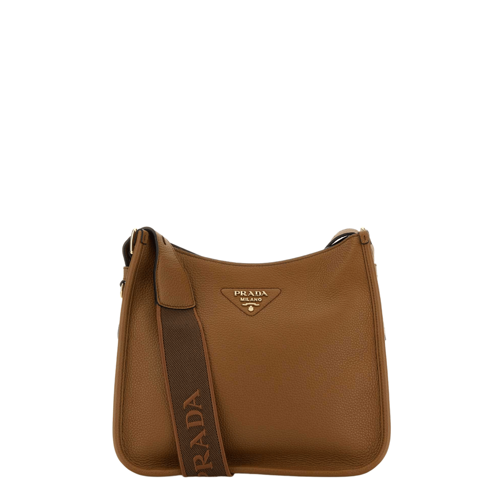 Prada Medium Leather Bag - Caramel