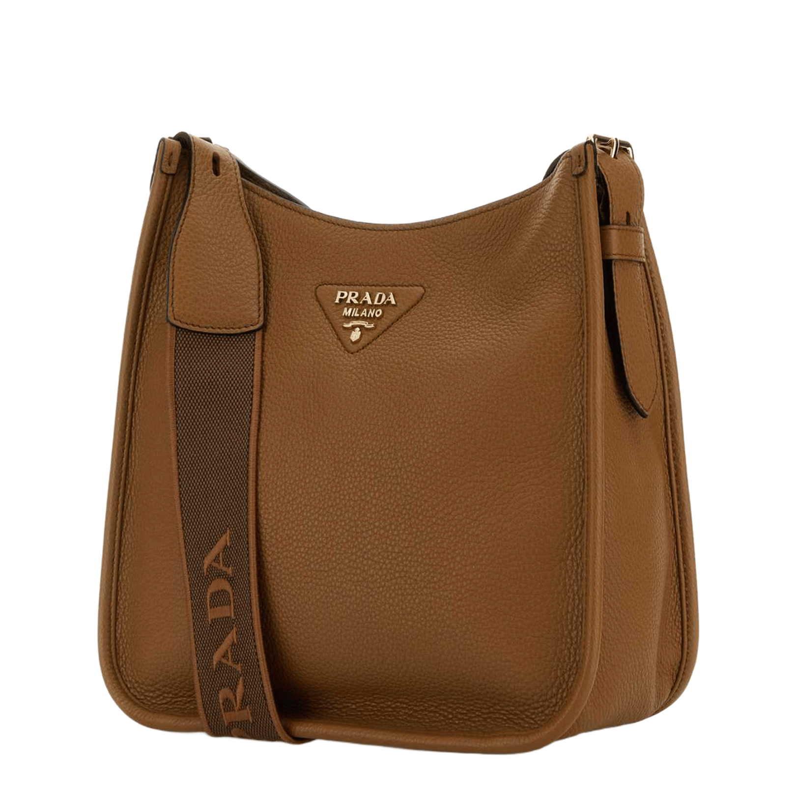 Prada Medium Leather Bag - Caramel