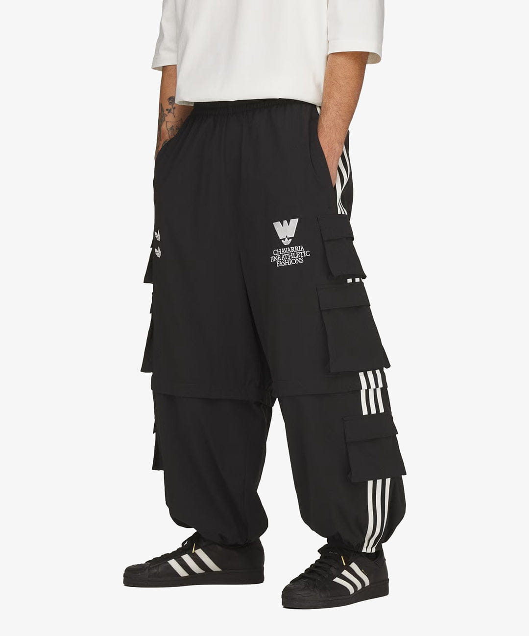 Adidas Originals | x WILLY CHAVARRIA CARGO ZIP PANT { BLACK