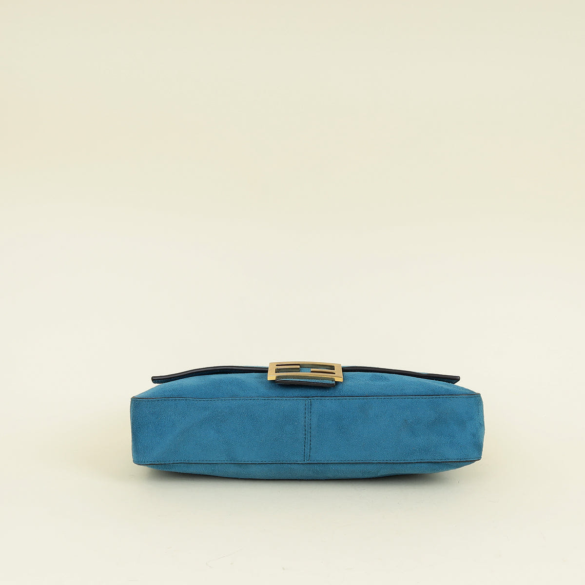 Fendi Teal Baguette Large Satchel Bag