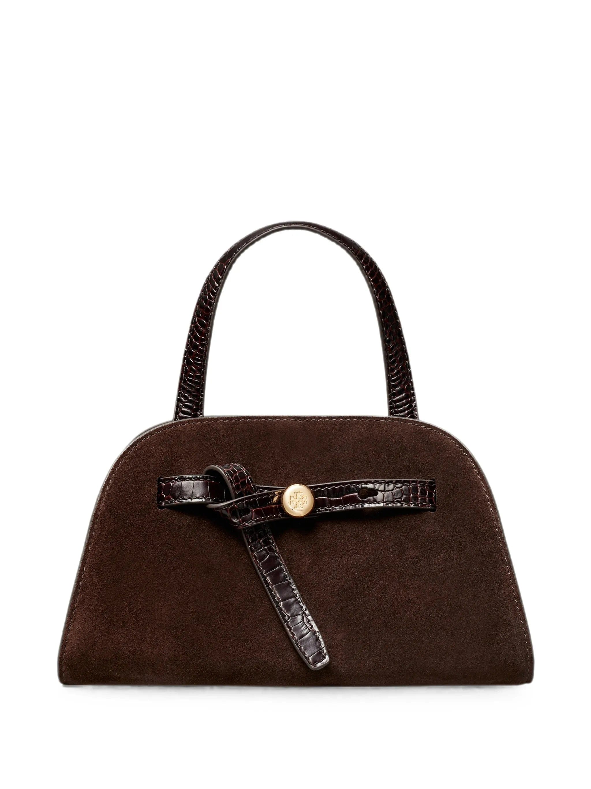 Tory Burch croc - effect suede tote bag