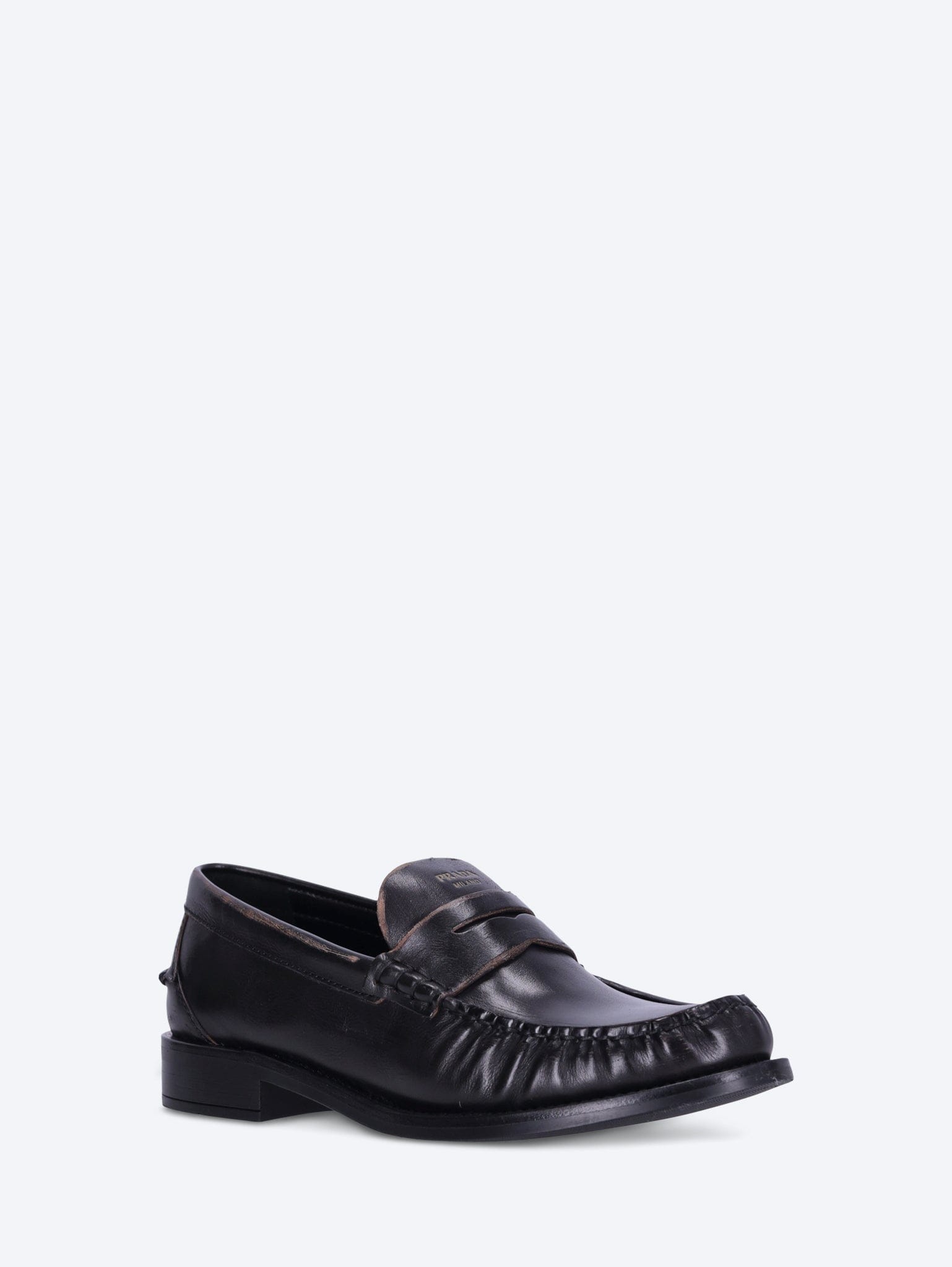 Prada Calf old leather loafers