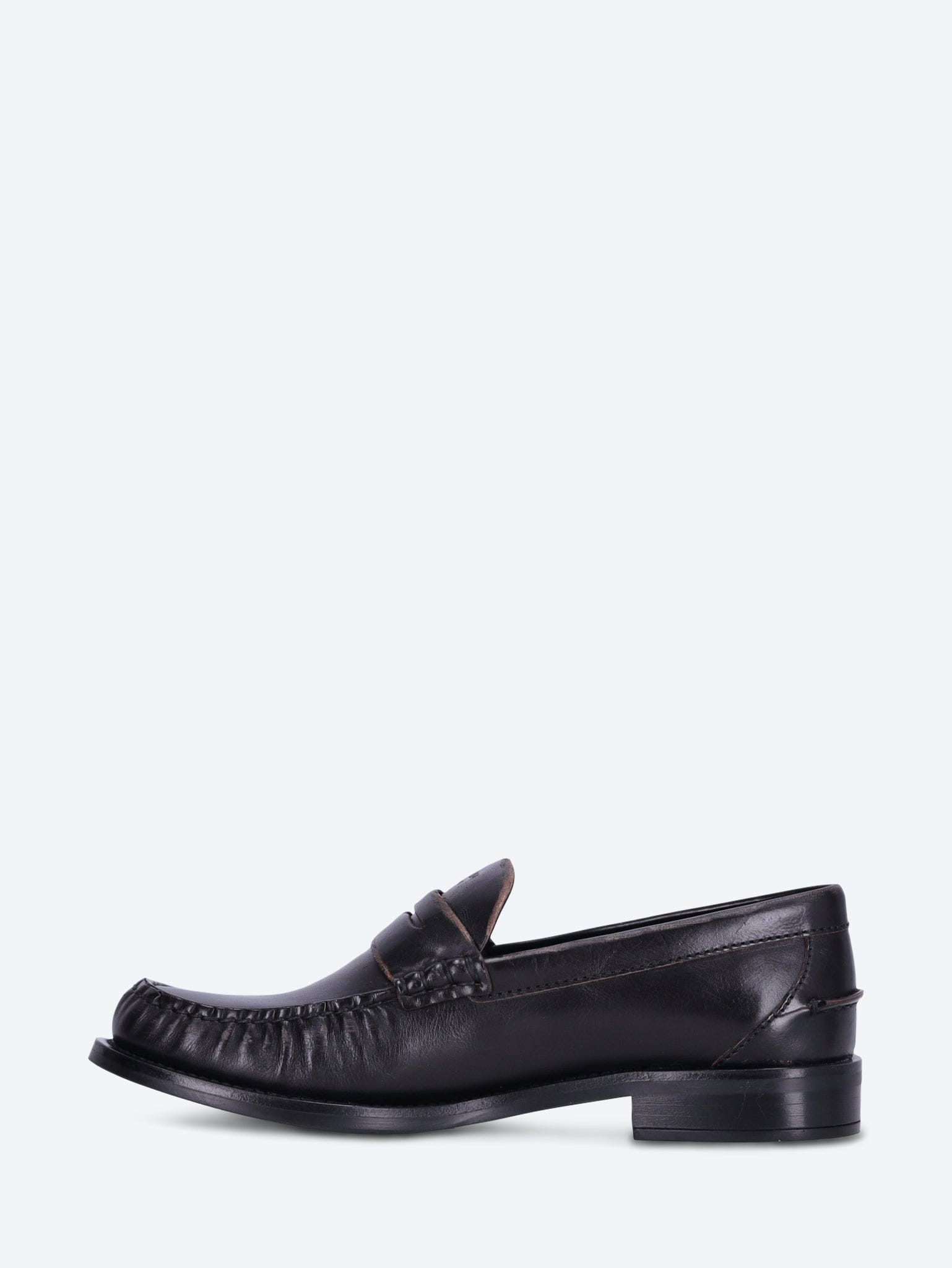 Prada Calf old leather loafers