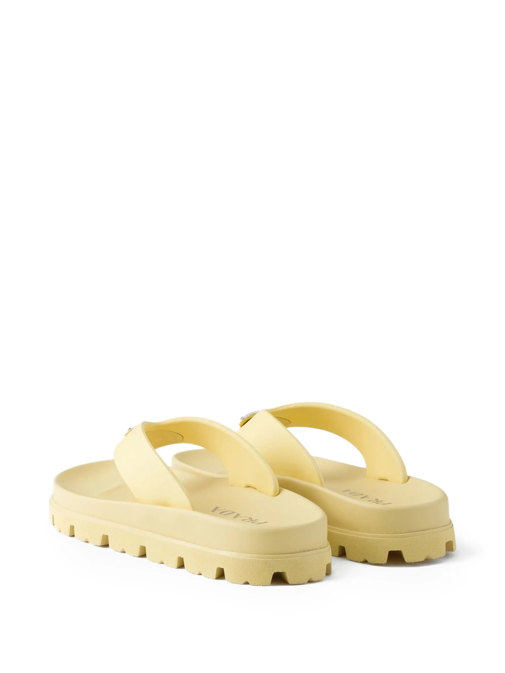 Prada enameled - triangle sandals