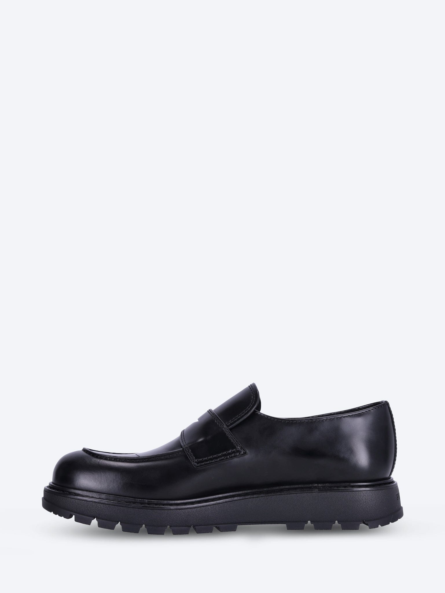 Prada Spazzolato rois leather loafers sho
