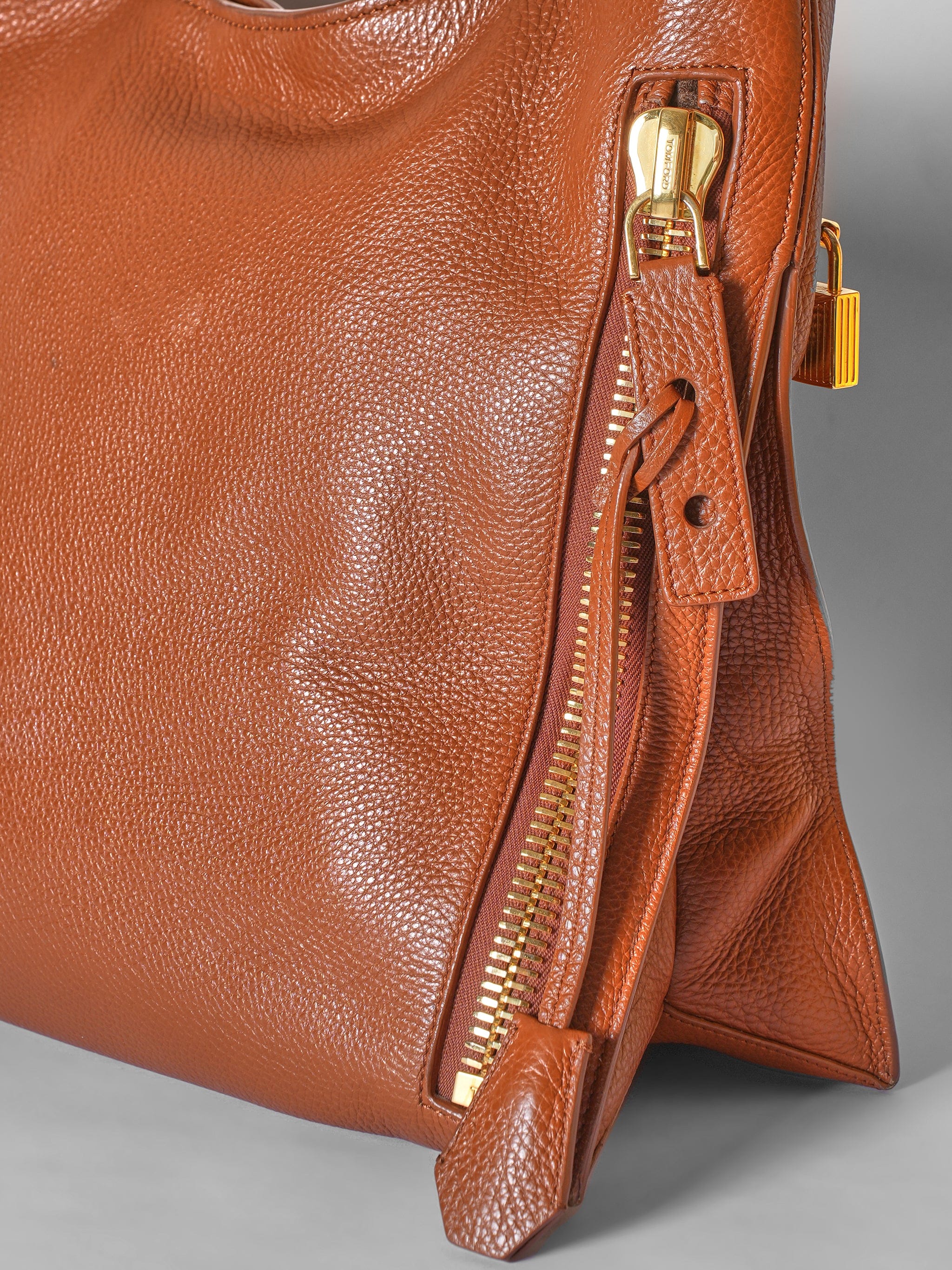 TOM FORD Brown Alix Hobo With Pouch