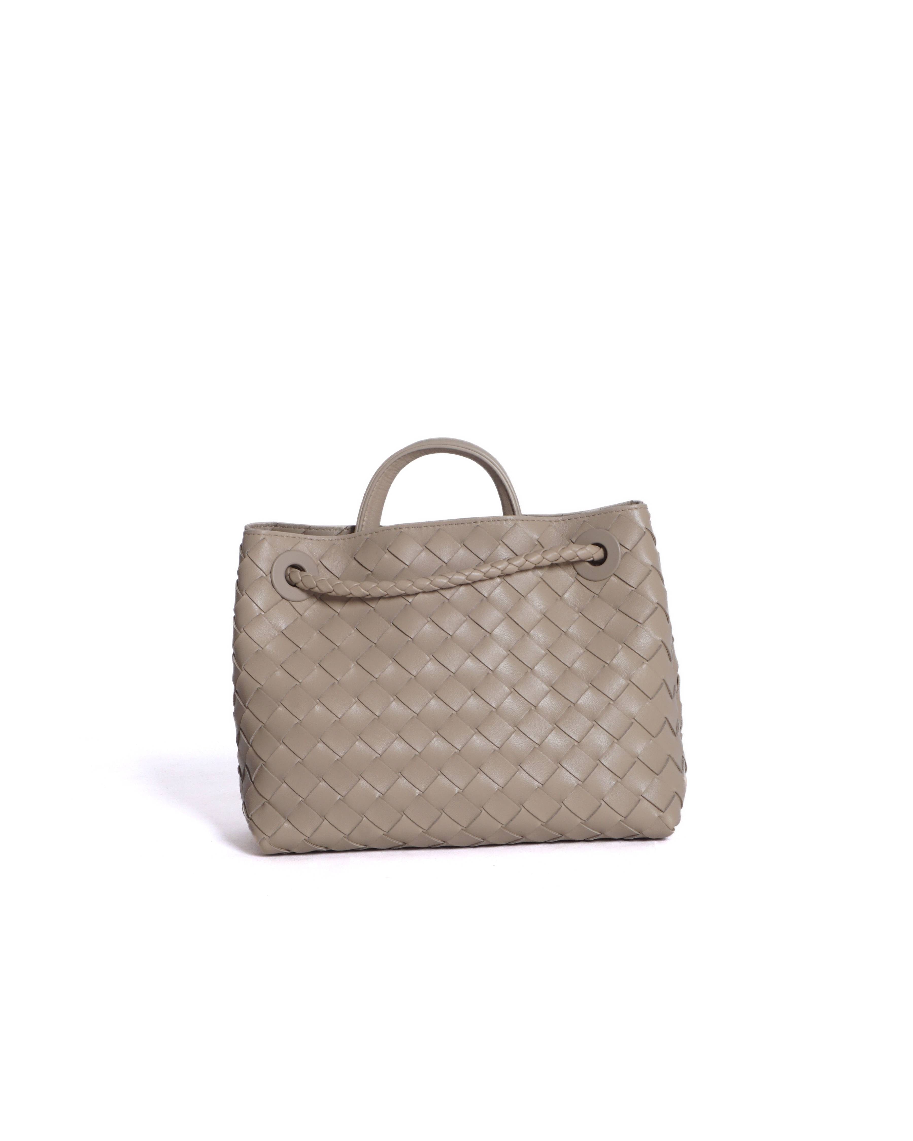 Bottega Veneta Andiamo Small Intrecciato Leather Tote Bag