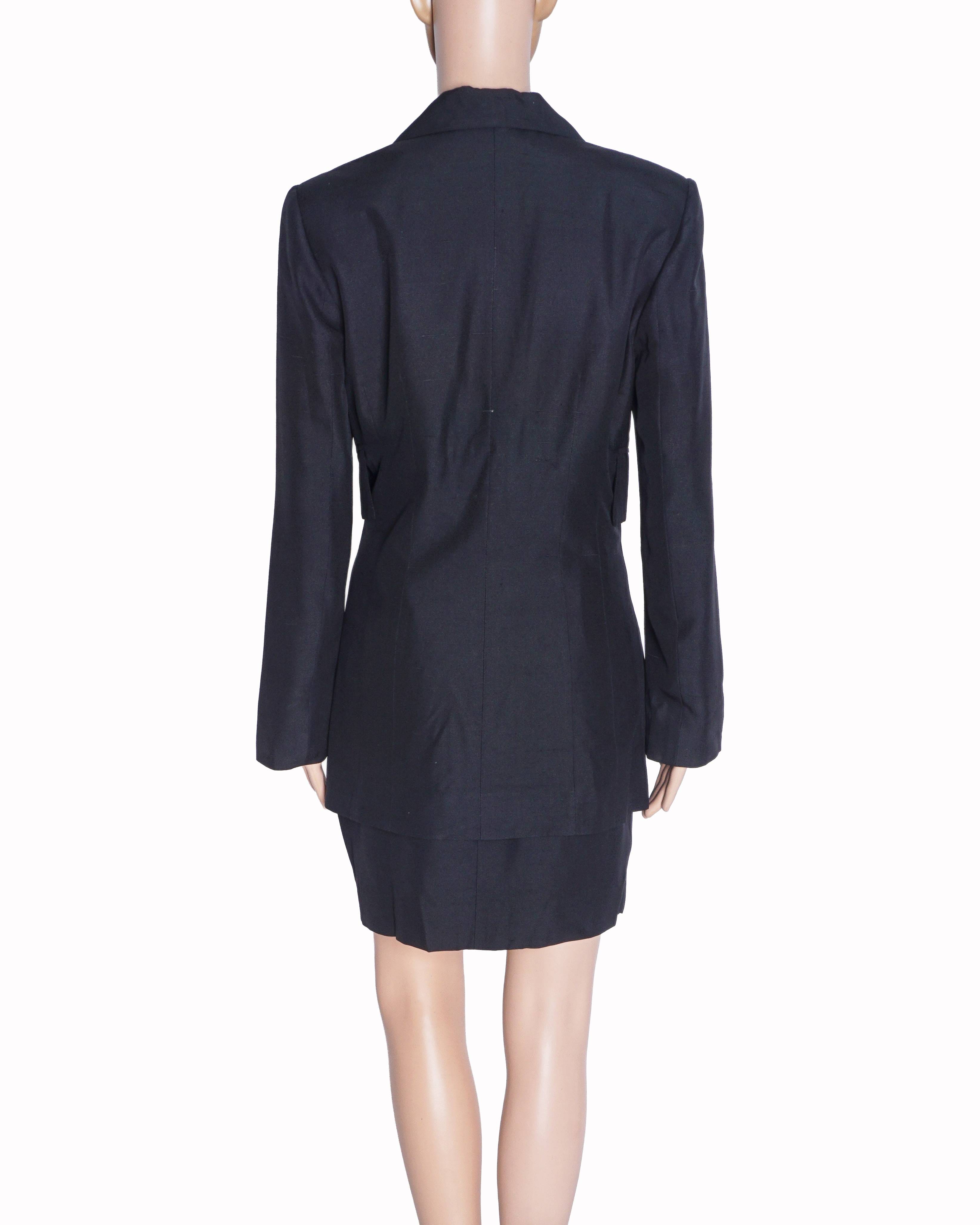 Dior Christian Dior Black blazer and skirt set