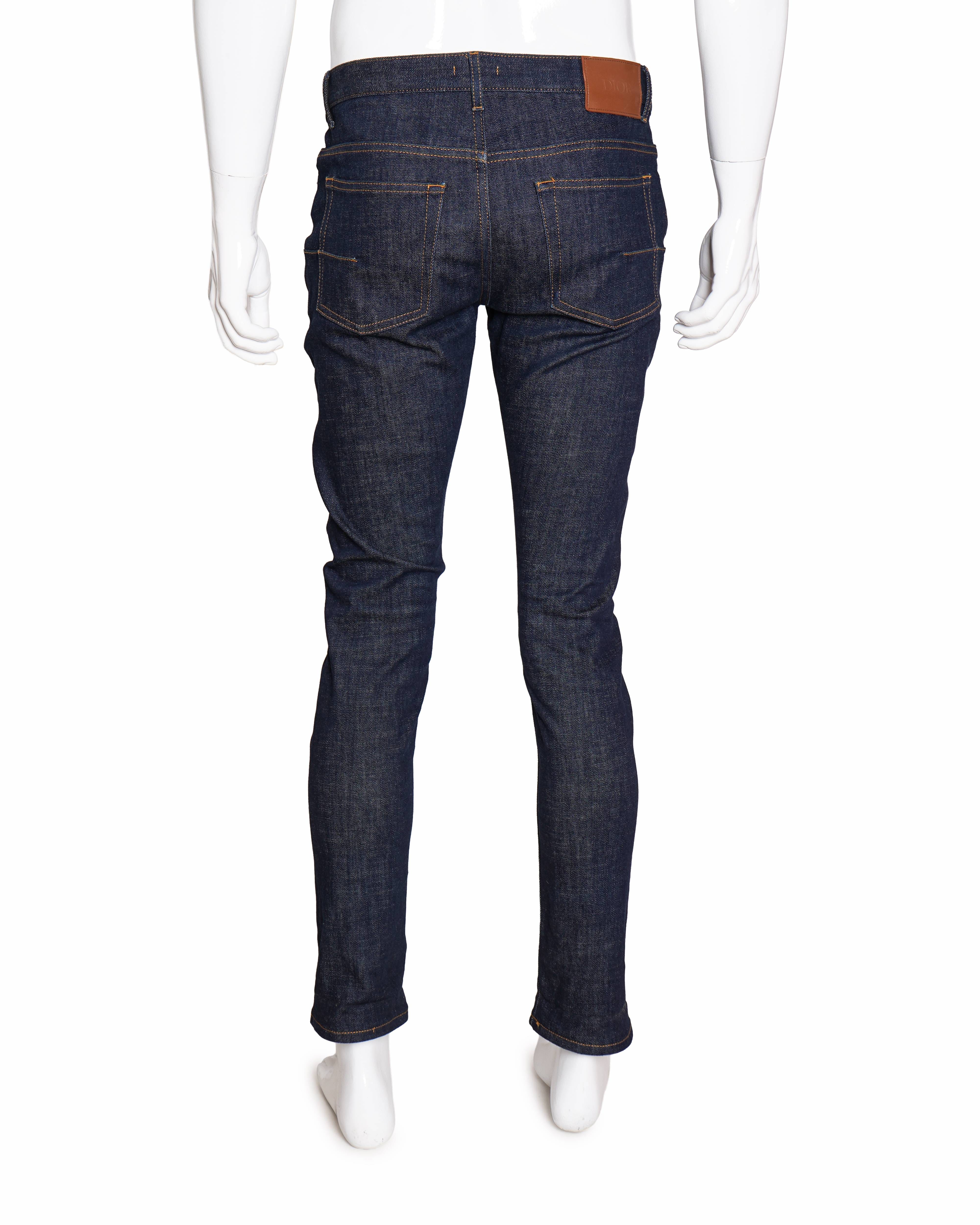 Dior Dark Indigo Slim - Fit Denim Jeans