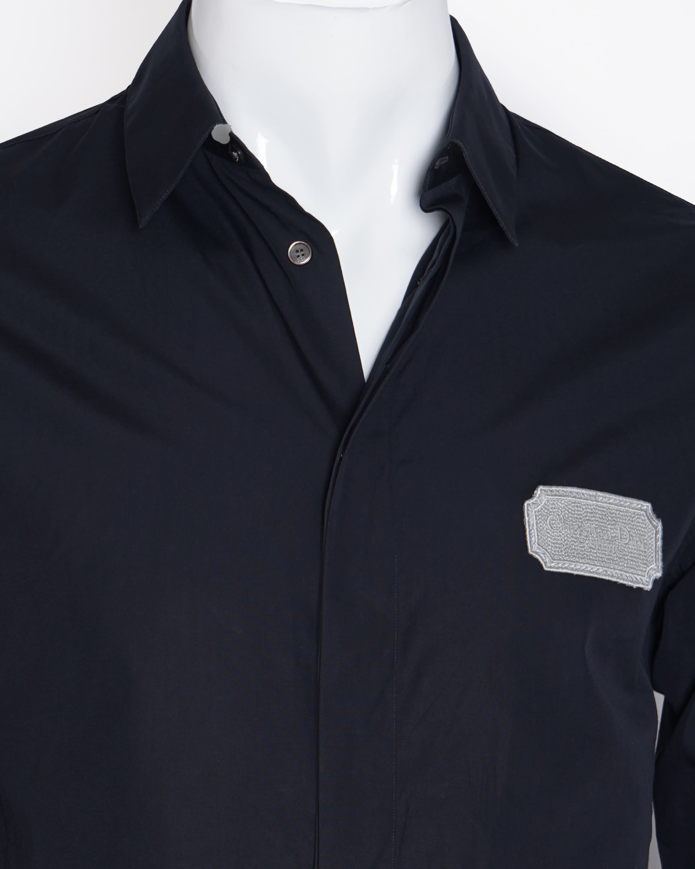 Dior Christian Dior Shirt In Deep Blue