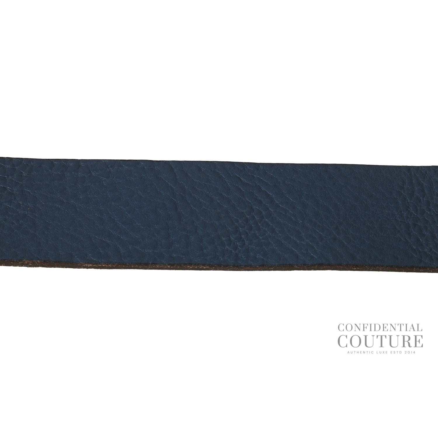Gucci Blue GG Marmont Pebled Leather Belt - 38
