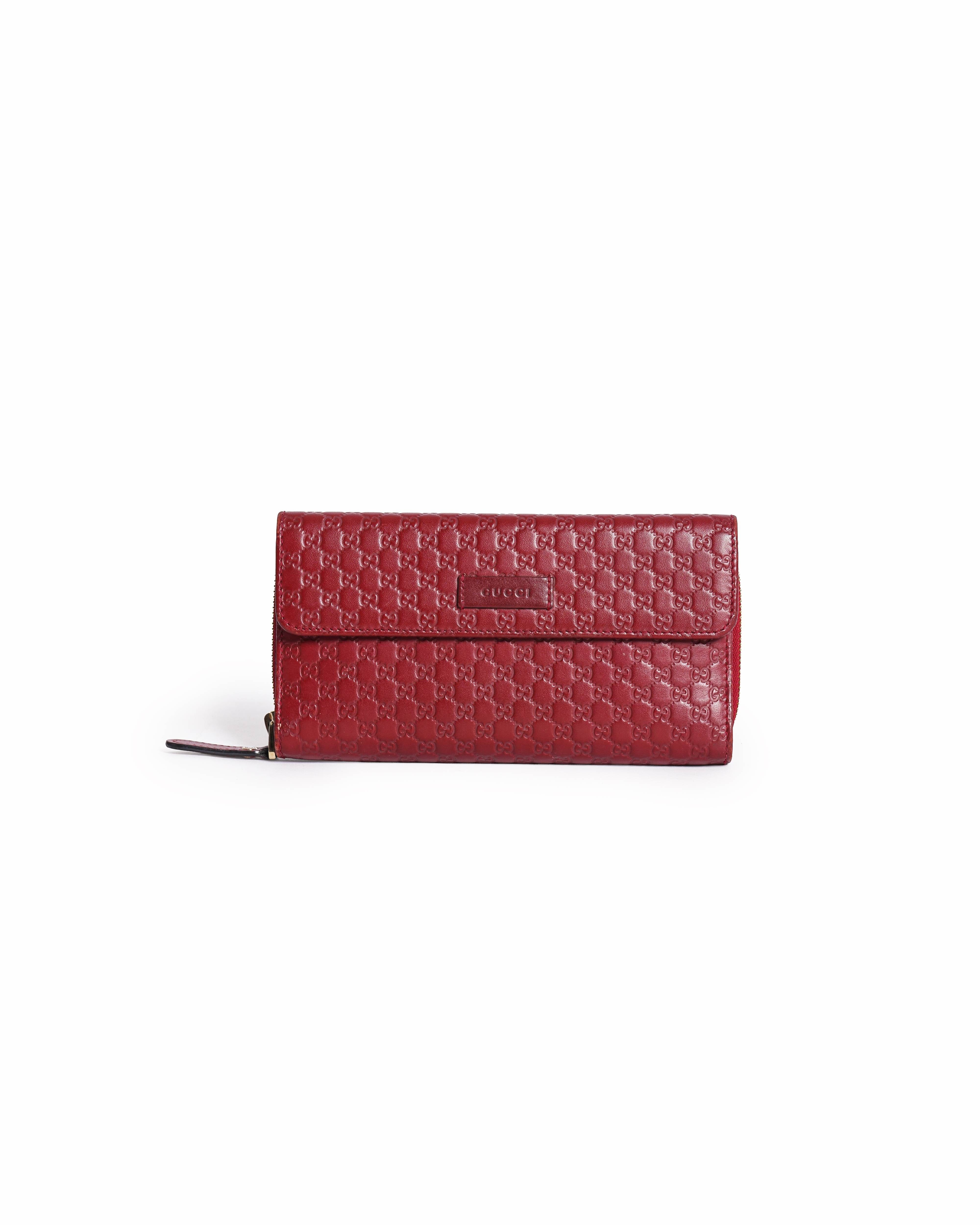 Gucci Microguccissima Leather Continental Flap Wallet