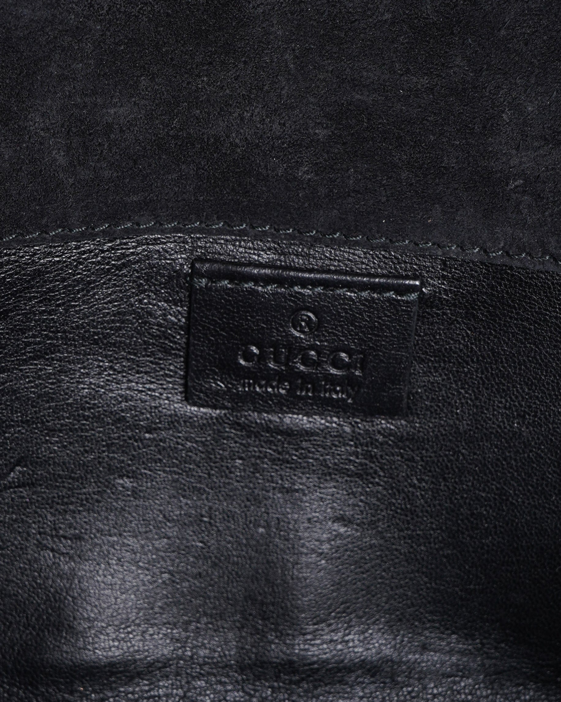 Gucci microguccissima patent leather long wallet in black