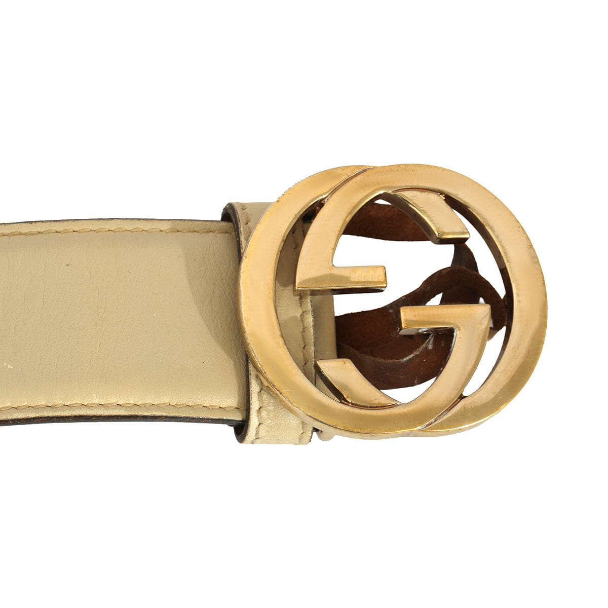 GUCCI GG 95 cm I 38 INCHESINTERLOCKING BUCKLE BELT
