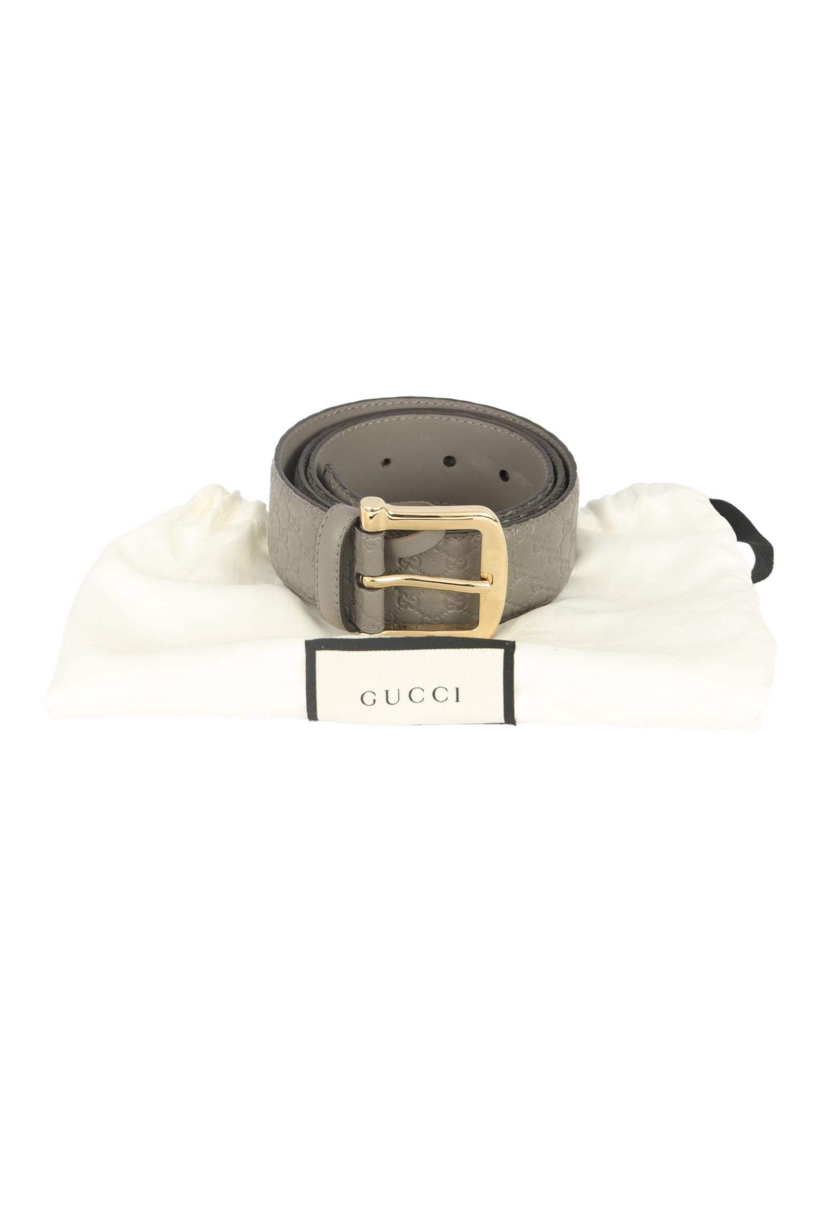 Gucci Size: 85 cm/ 34inches Micro Guccissima Embossed Leather Belt