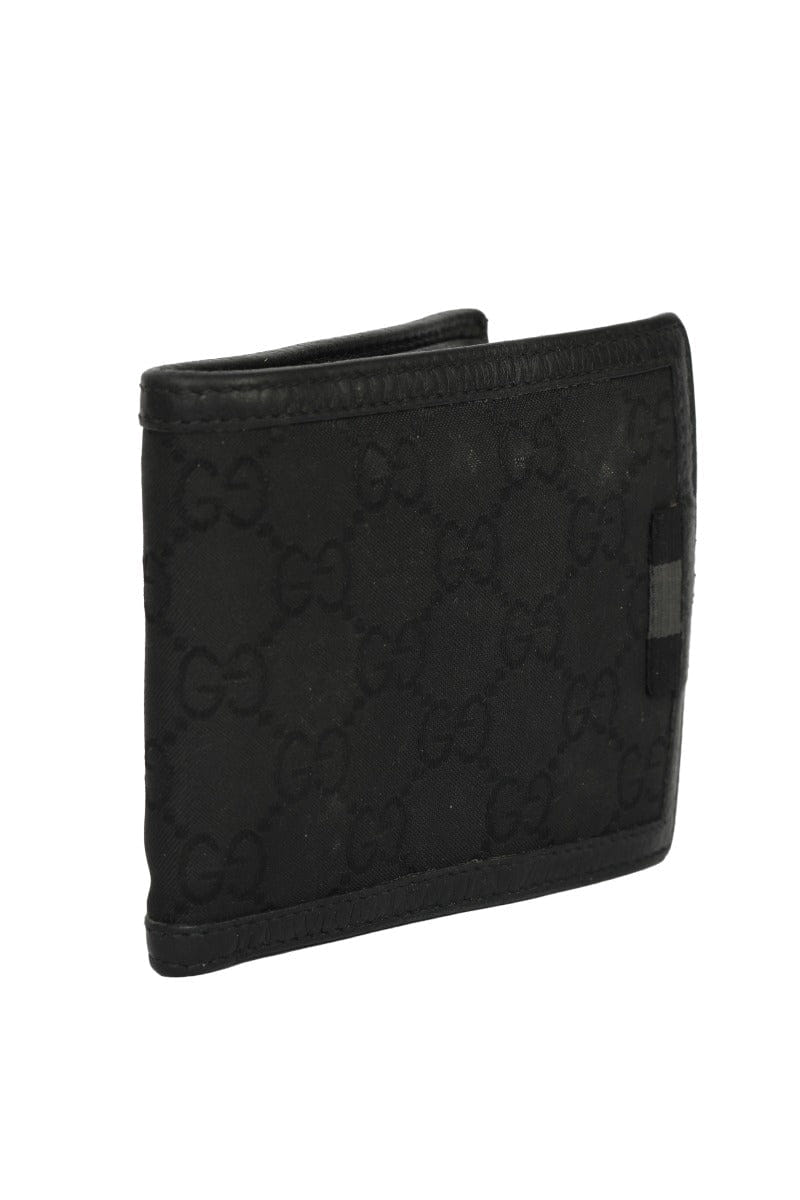 Gucci Black Guccissima Canvas/Leather Men'S Wallet