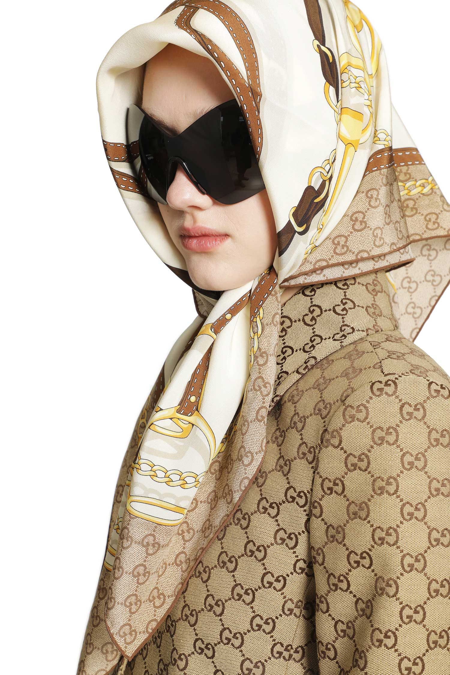 Gucci Printed Silk Scarf