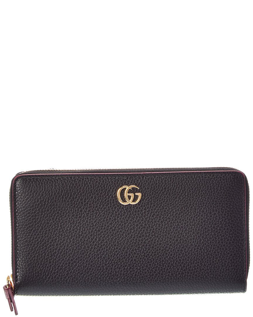 Gucci Gg Marmont Leather Zip Around Wallet