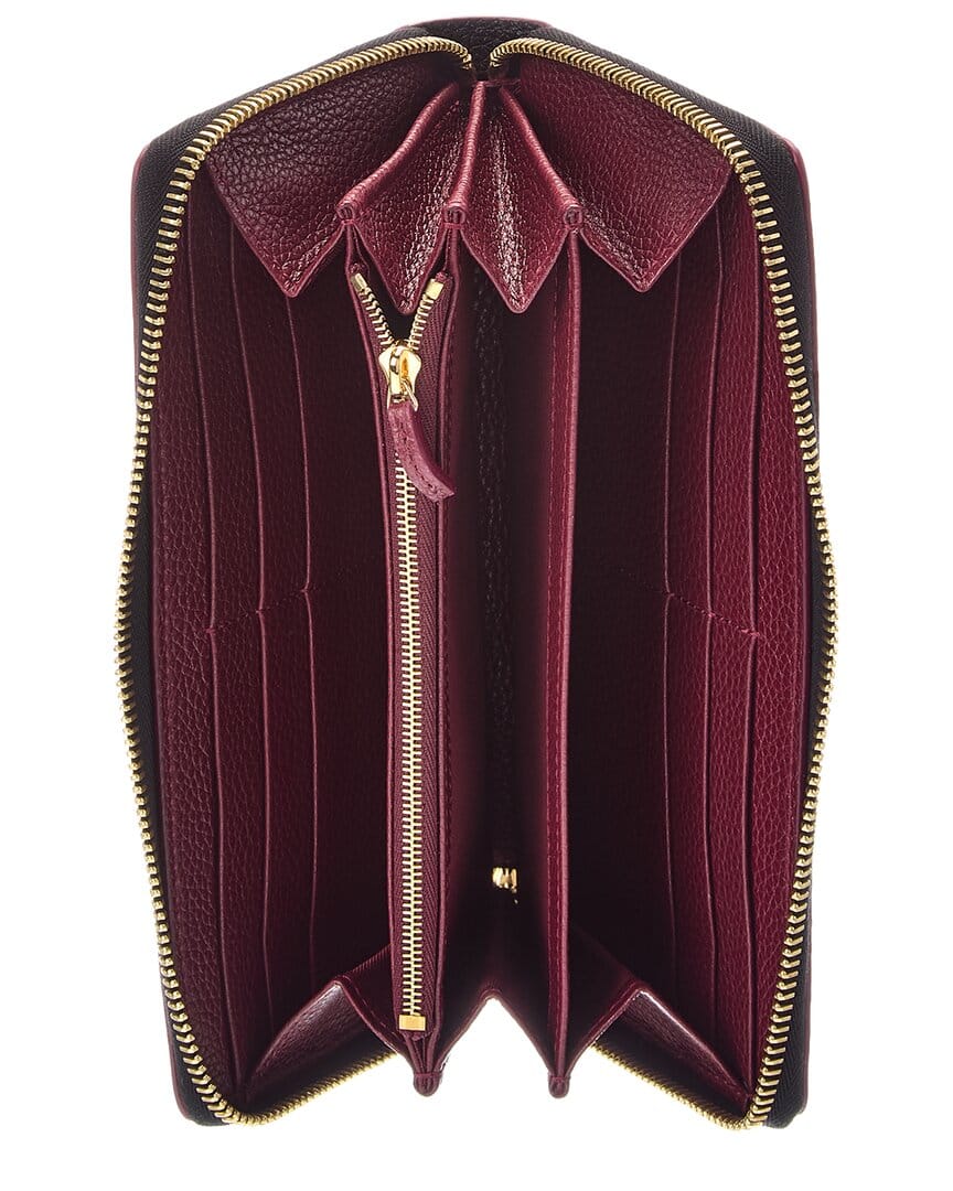 Gucci Gg Marmont Leather Zip Around Wallet
