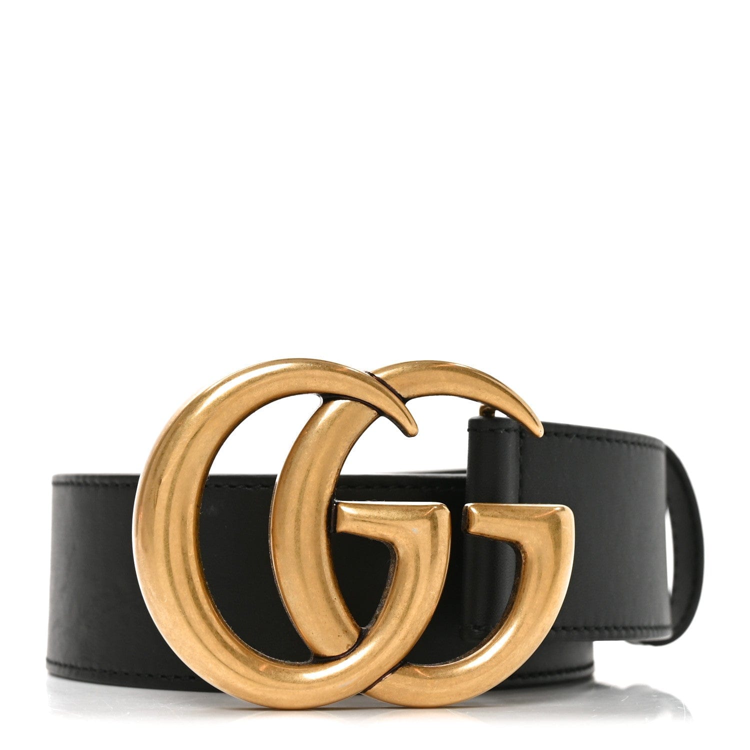 Gucci Calfskin Double G 40 mm Belt 115 46 Black