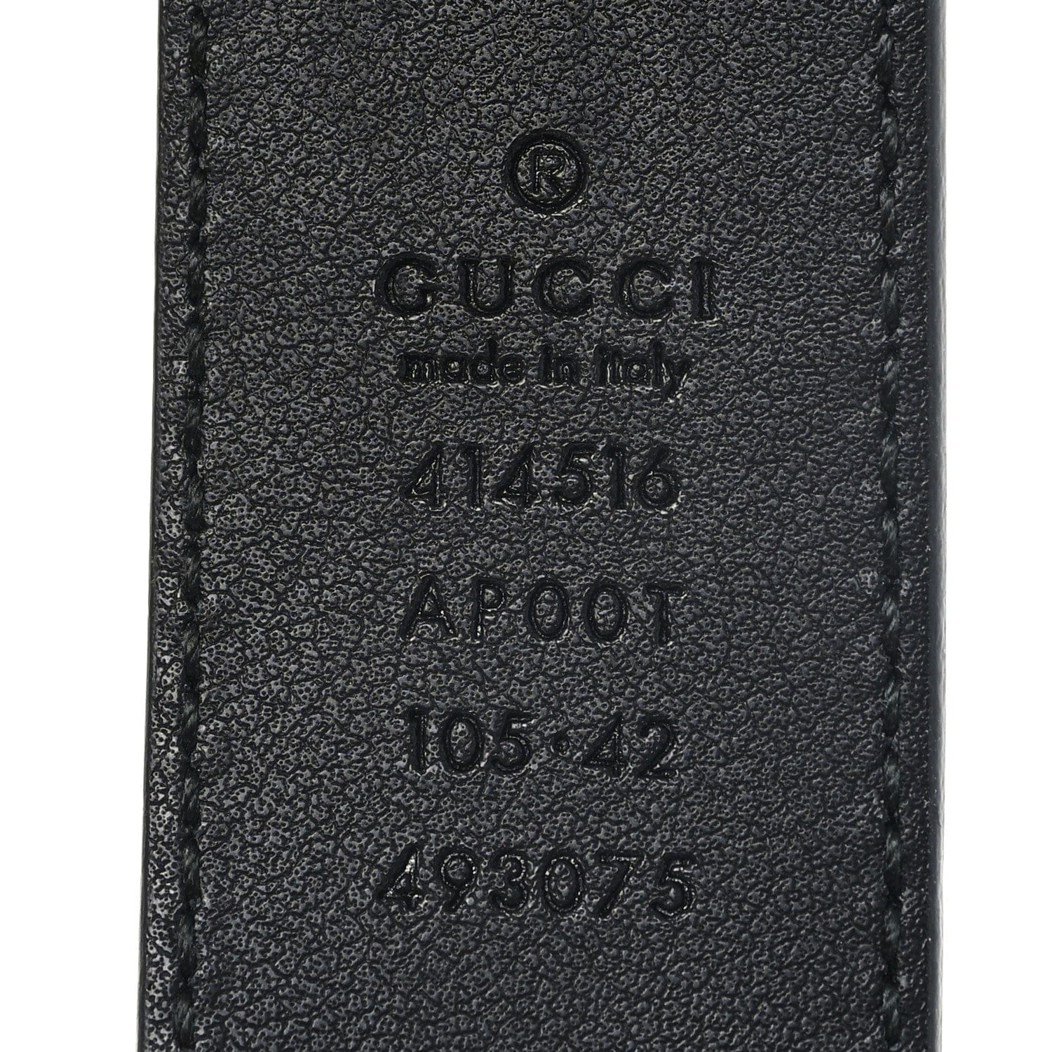 Gucci Calfskin Double G 30 mm Belt 105 42 Black