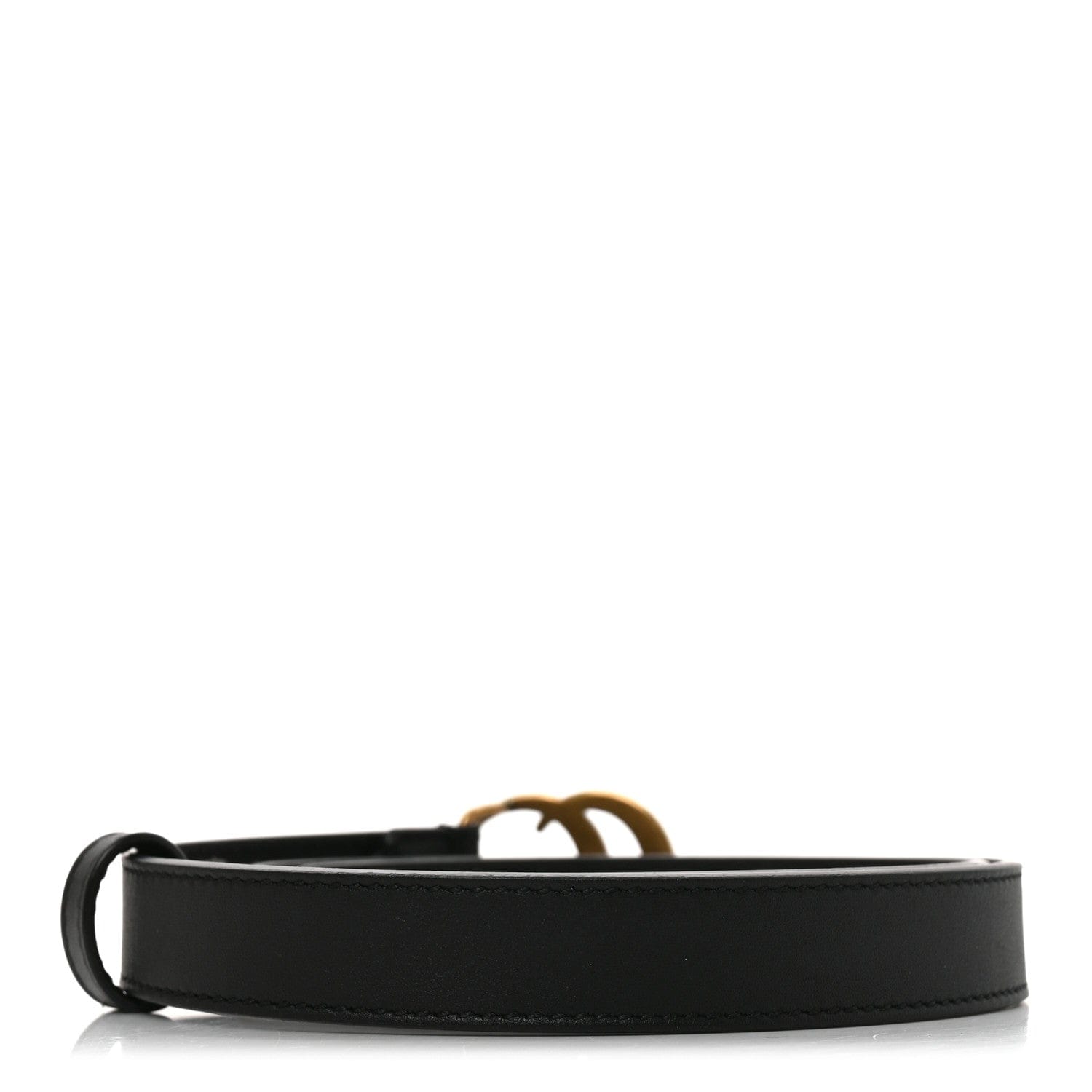 Gucci Calfskin Double G 20 mm Belt 65 26 Black
