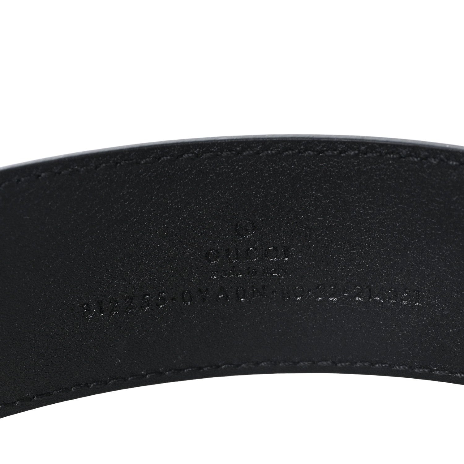 Gucci Plutone Calfskin Interlocking G 40 mm Belt 80 32 Black