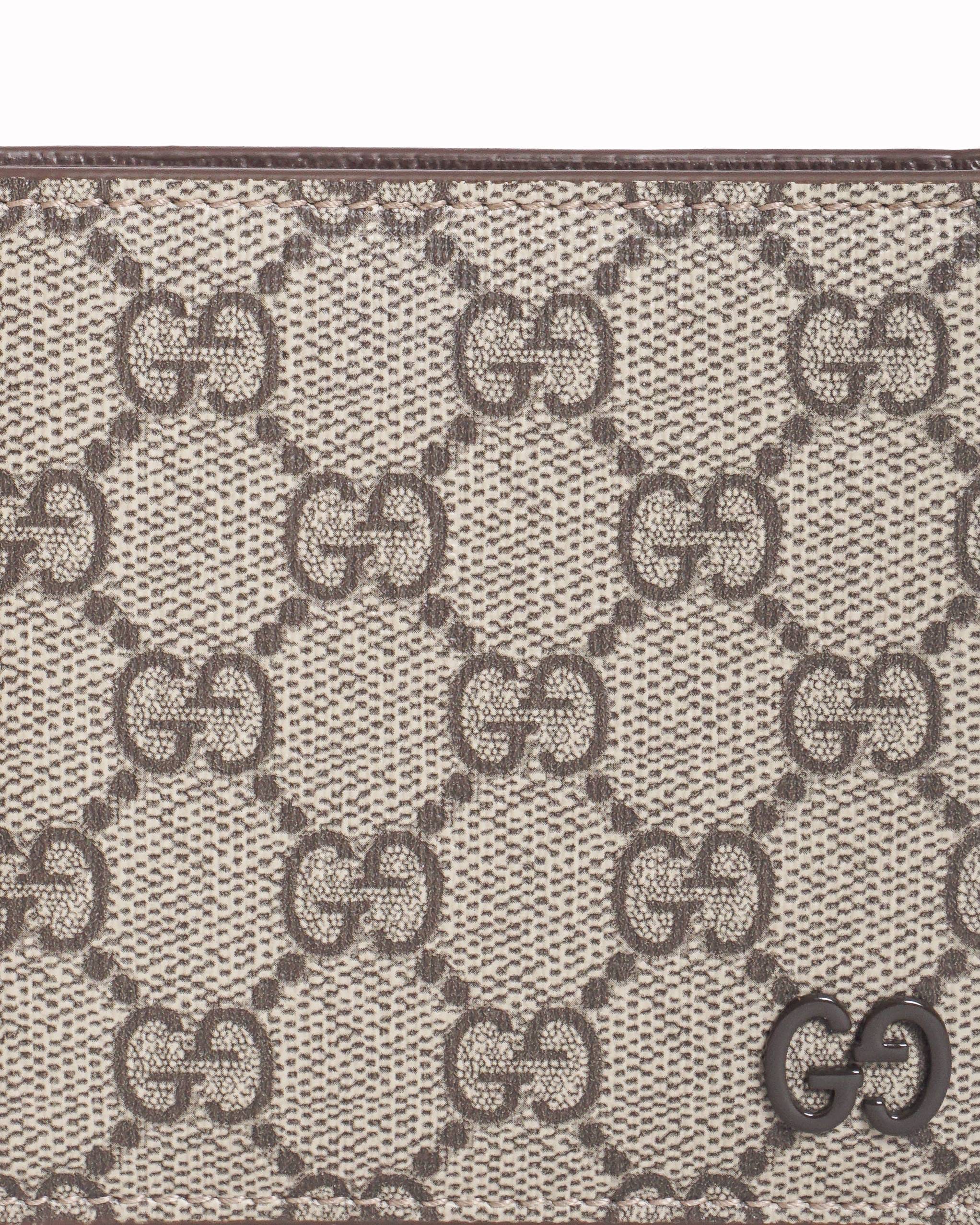 Gucci GG Supreme Canvas Bi - Fold Men's Wallet