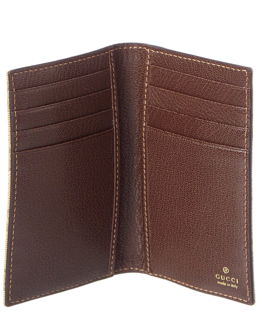 Gucci Essence Classic Gg Canvas Card Case